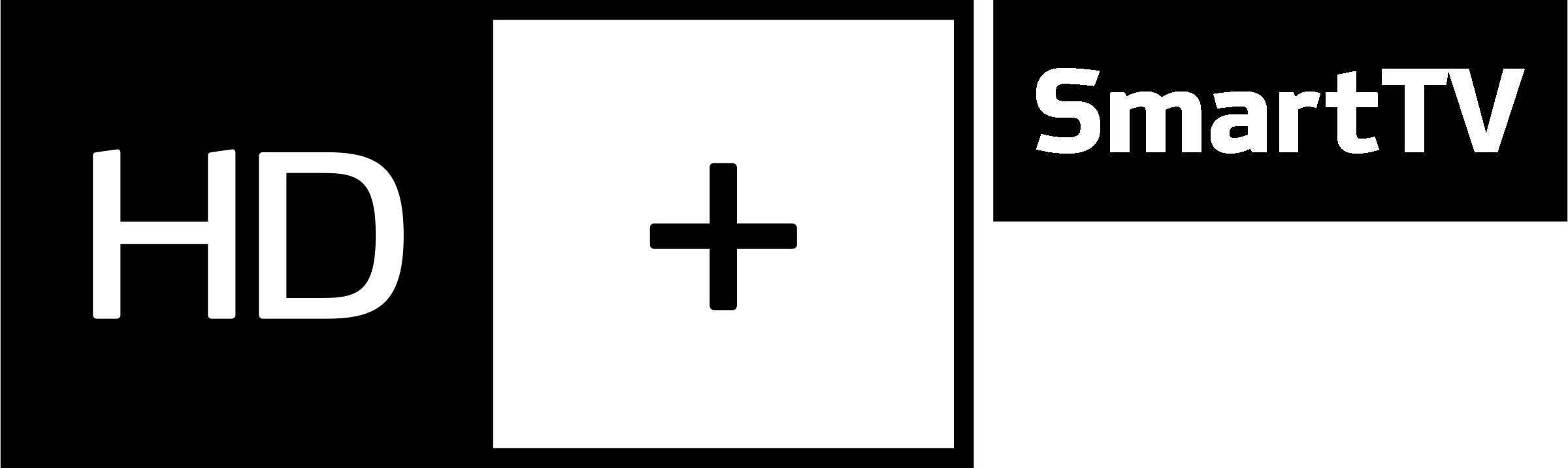 HD SmartTV Logo black and white