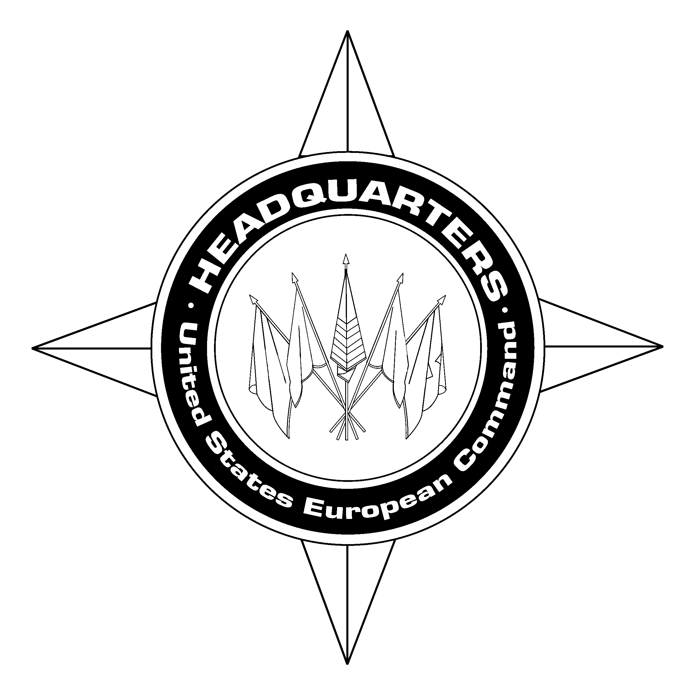Headquarters Logo black and white