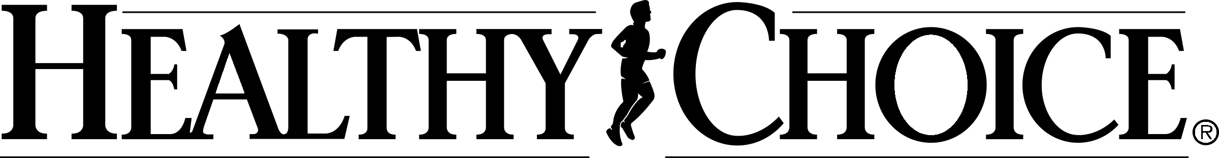 Healthy Choice 3 Logo black and white