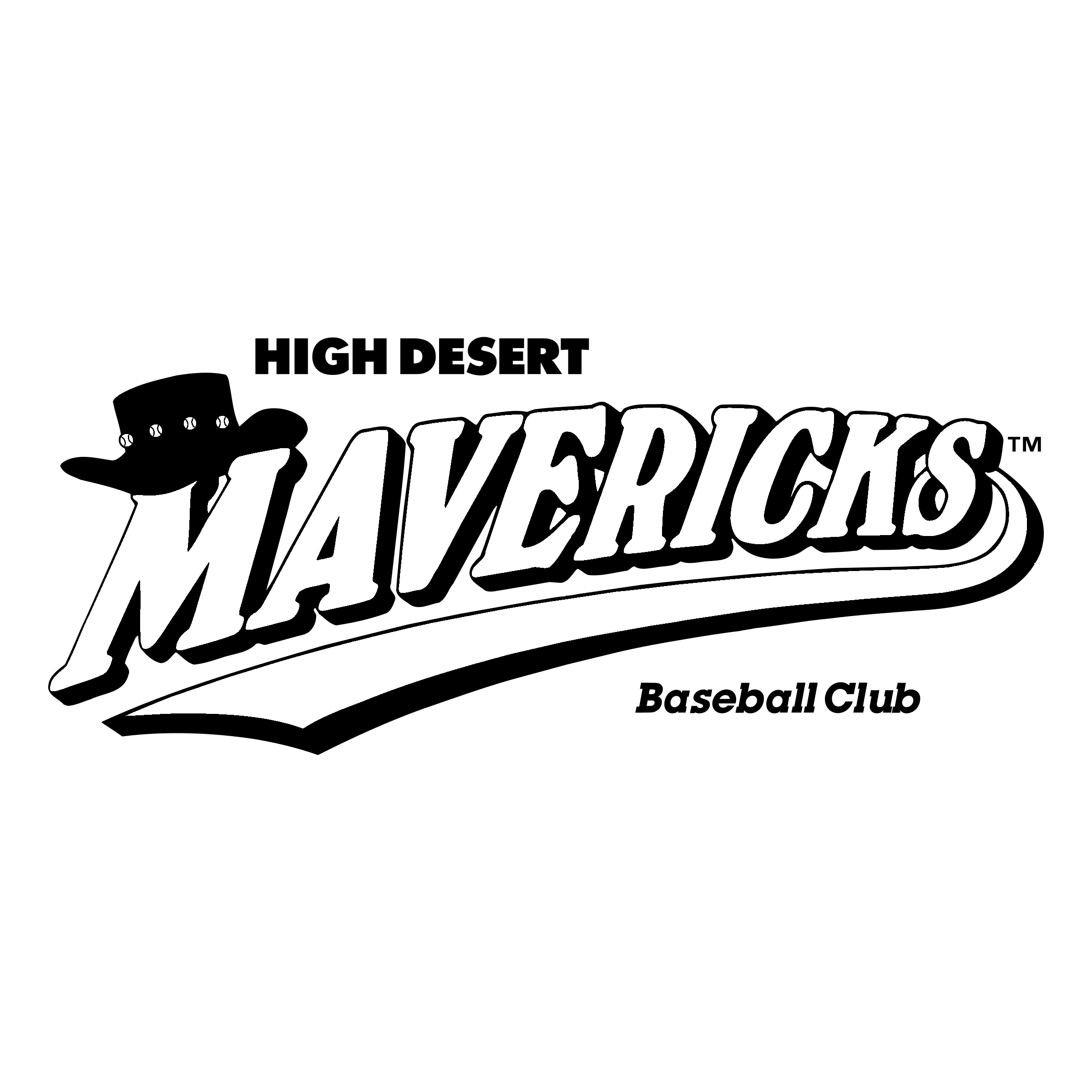 High Desert Mavericks Logo black and white