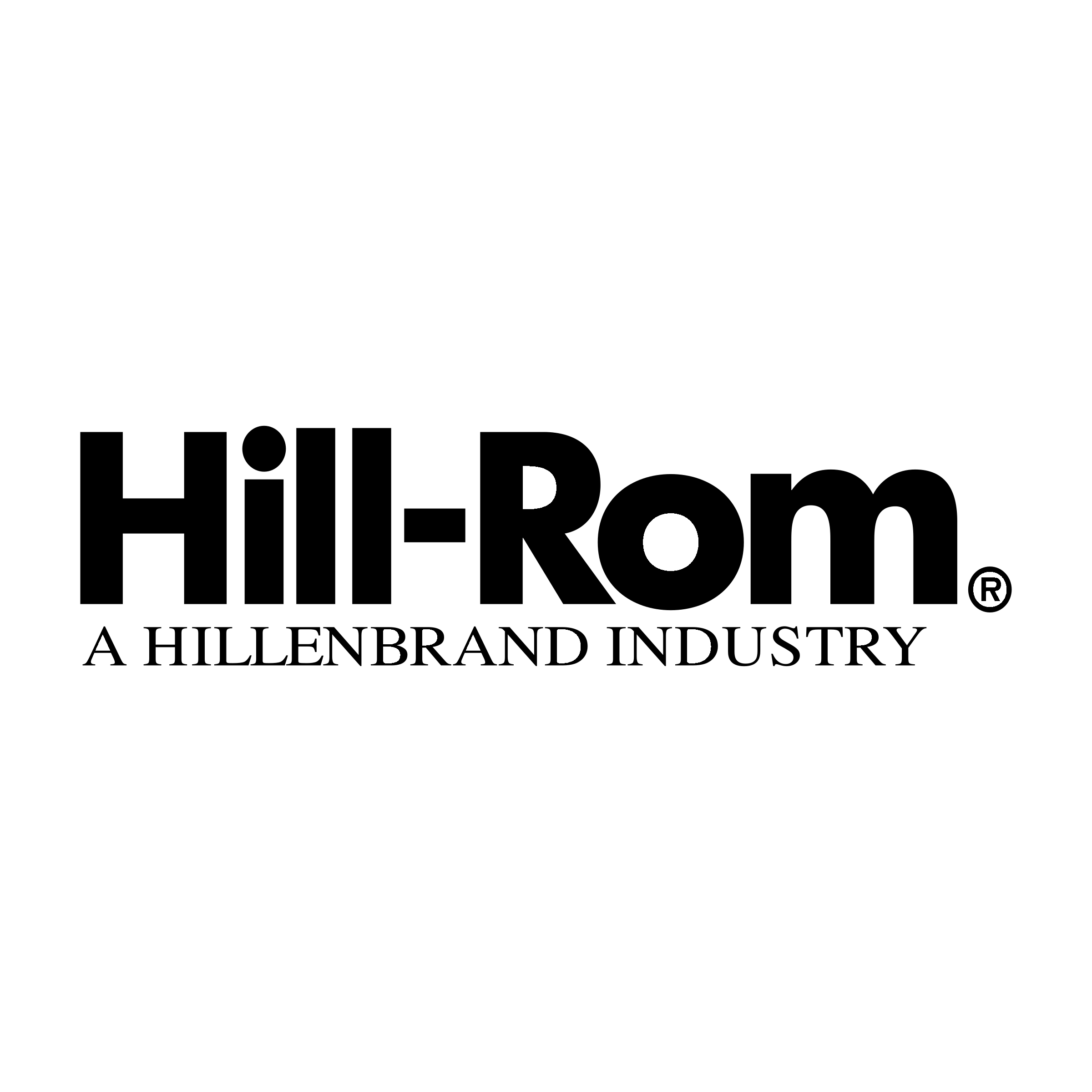 Hill Rom Logo black and white