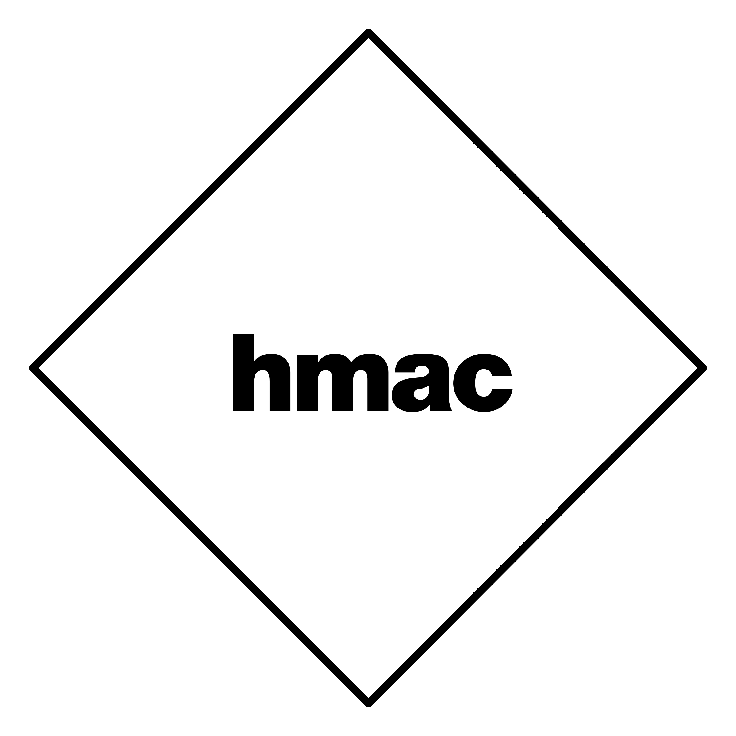 HMAC Logo black and white