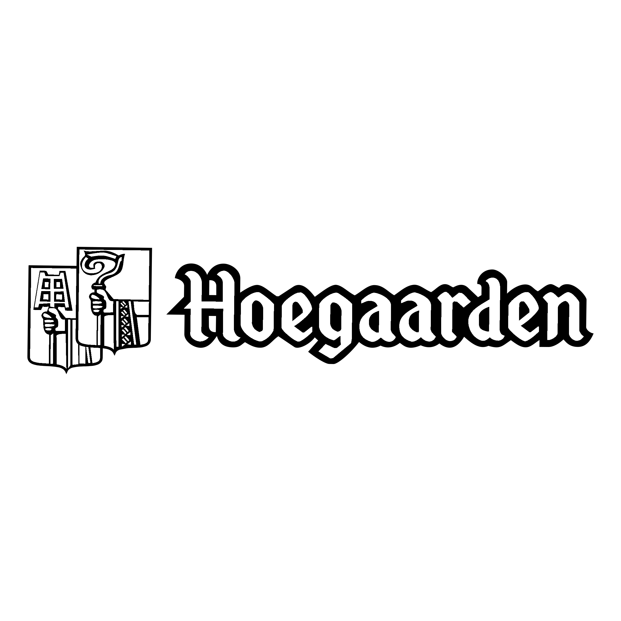 Hoegaarden Logo black and white