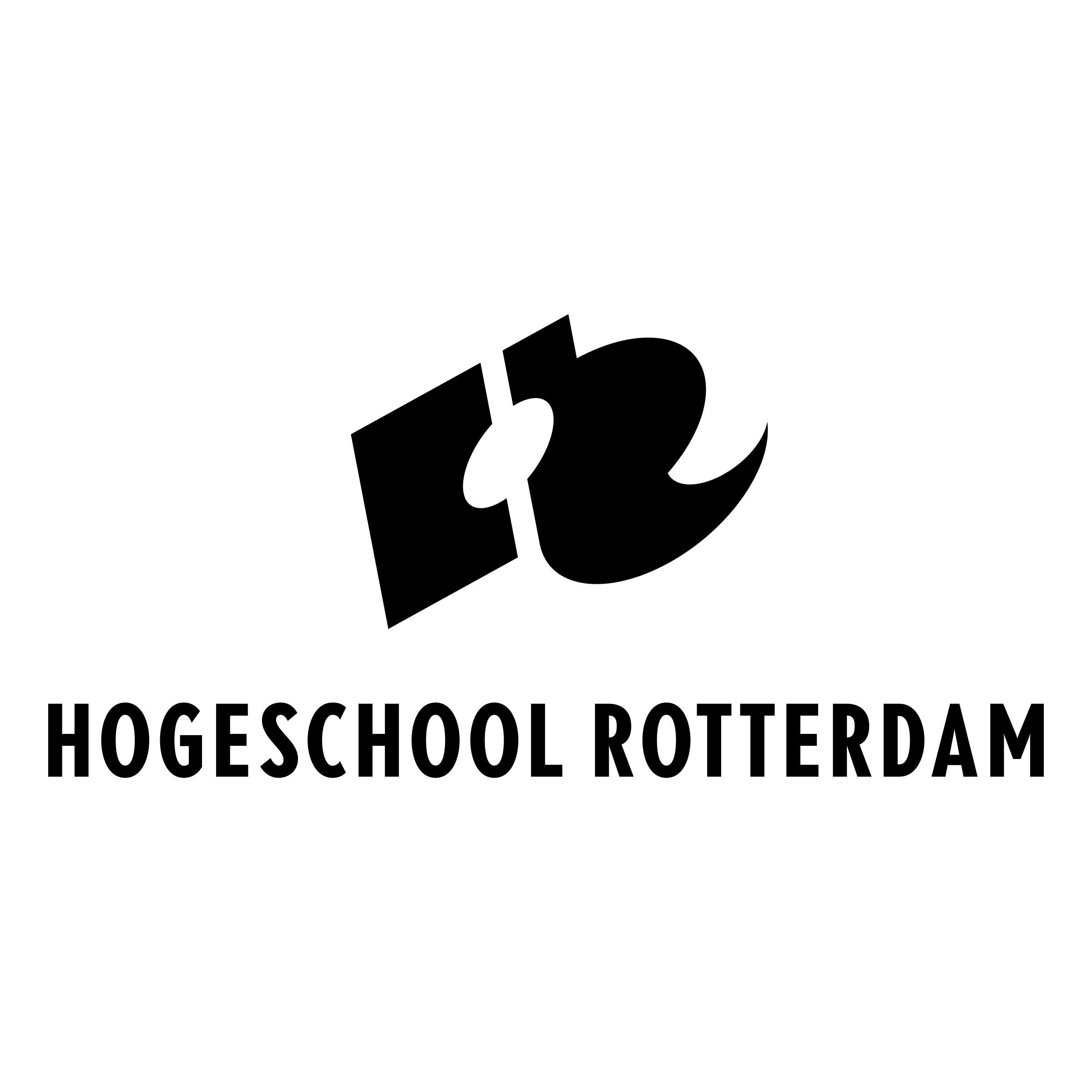 Hogeschool Rotterdam Logo black and white
