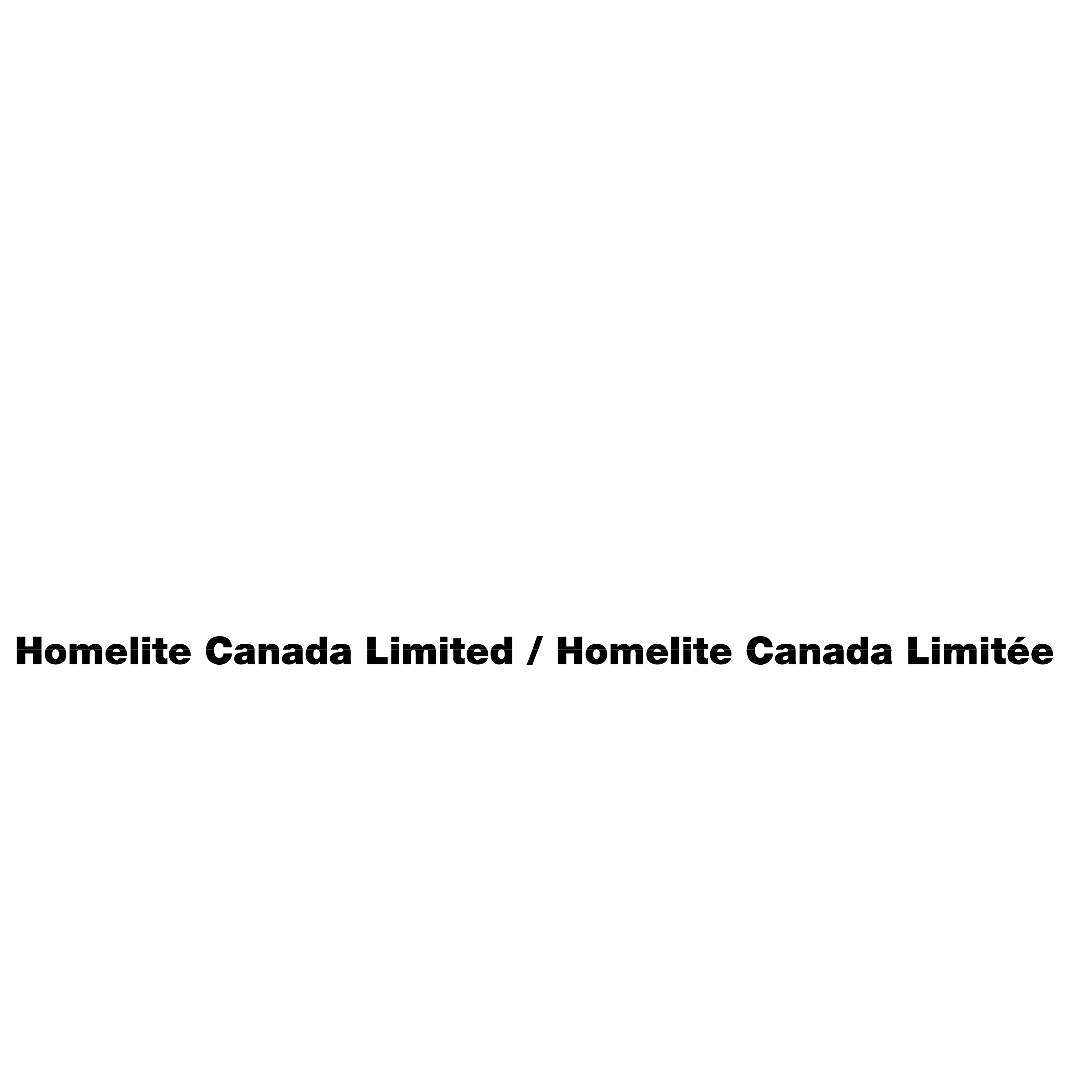 Homelite Logo black and white
