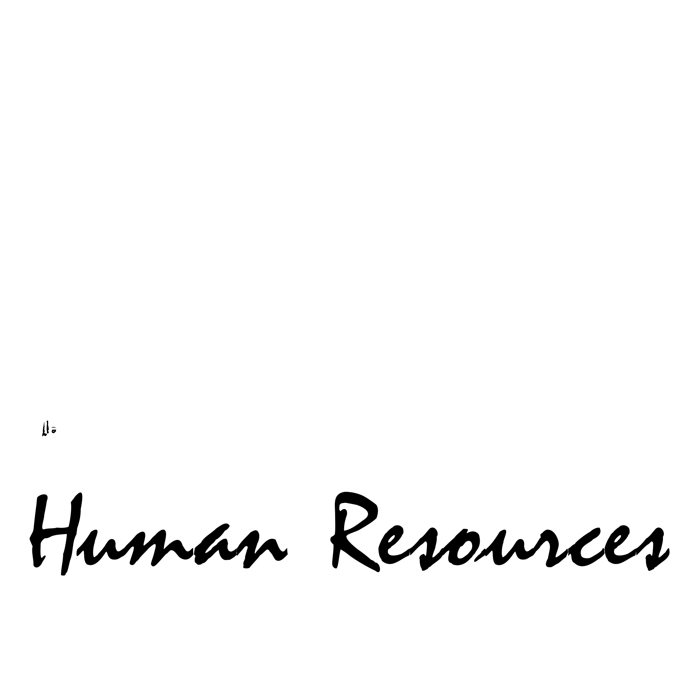Human Resources Logo black and white