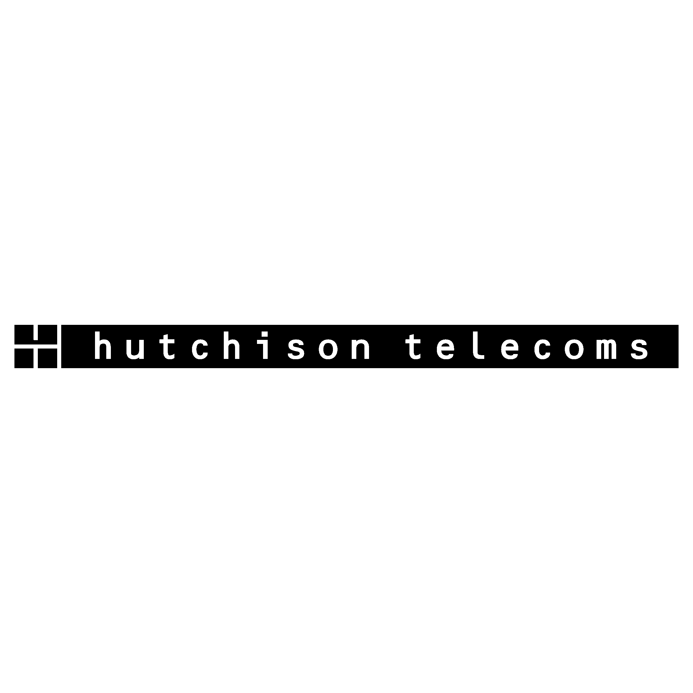 Hutchison Telecoms Logo black and white