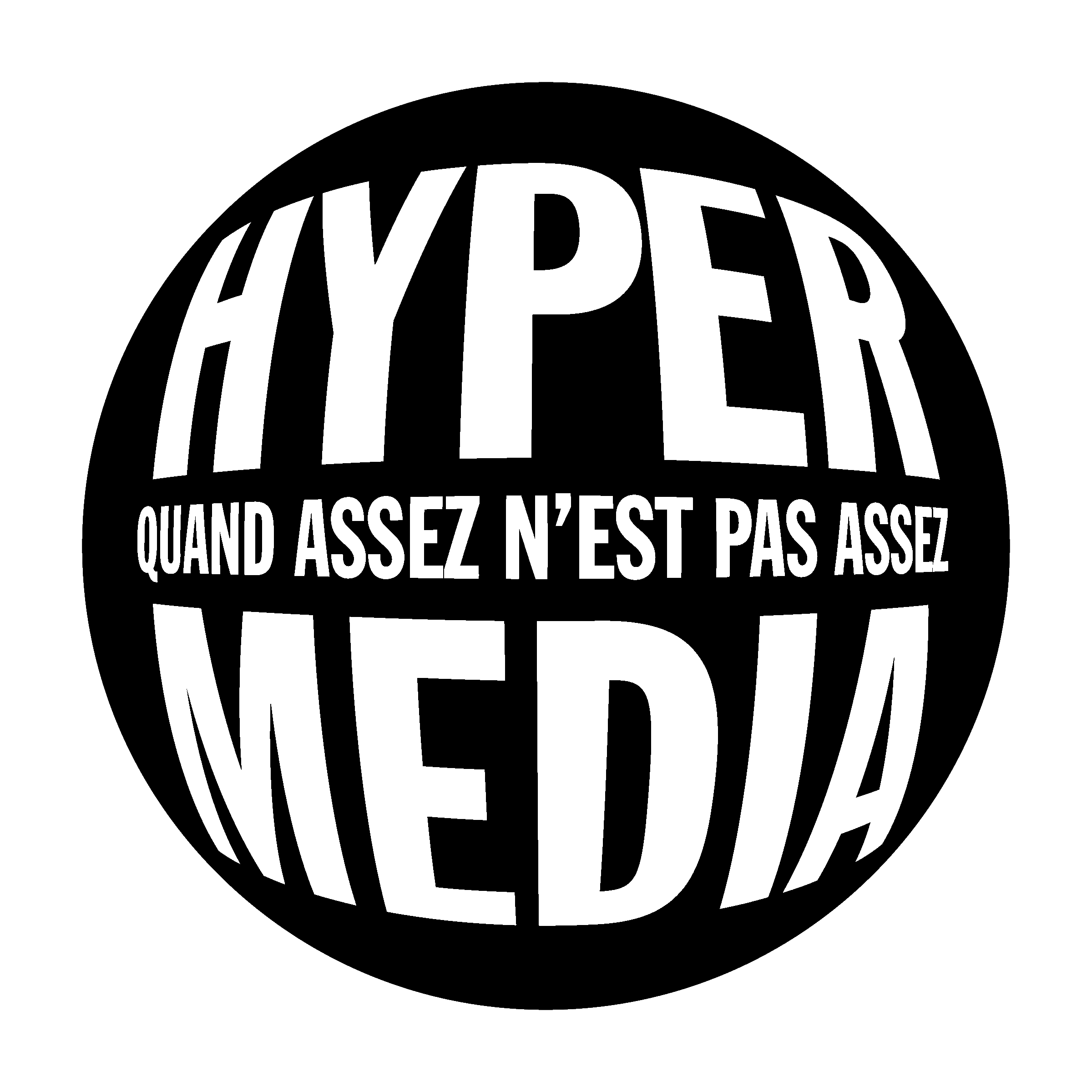 Hyper Media Logo black and white