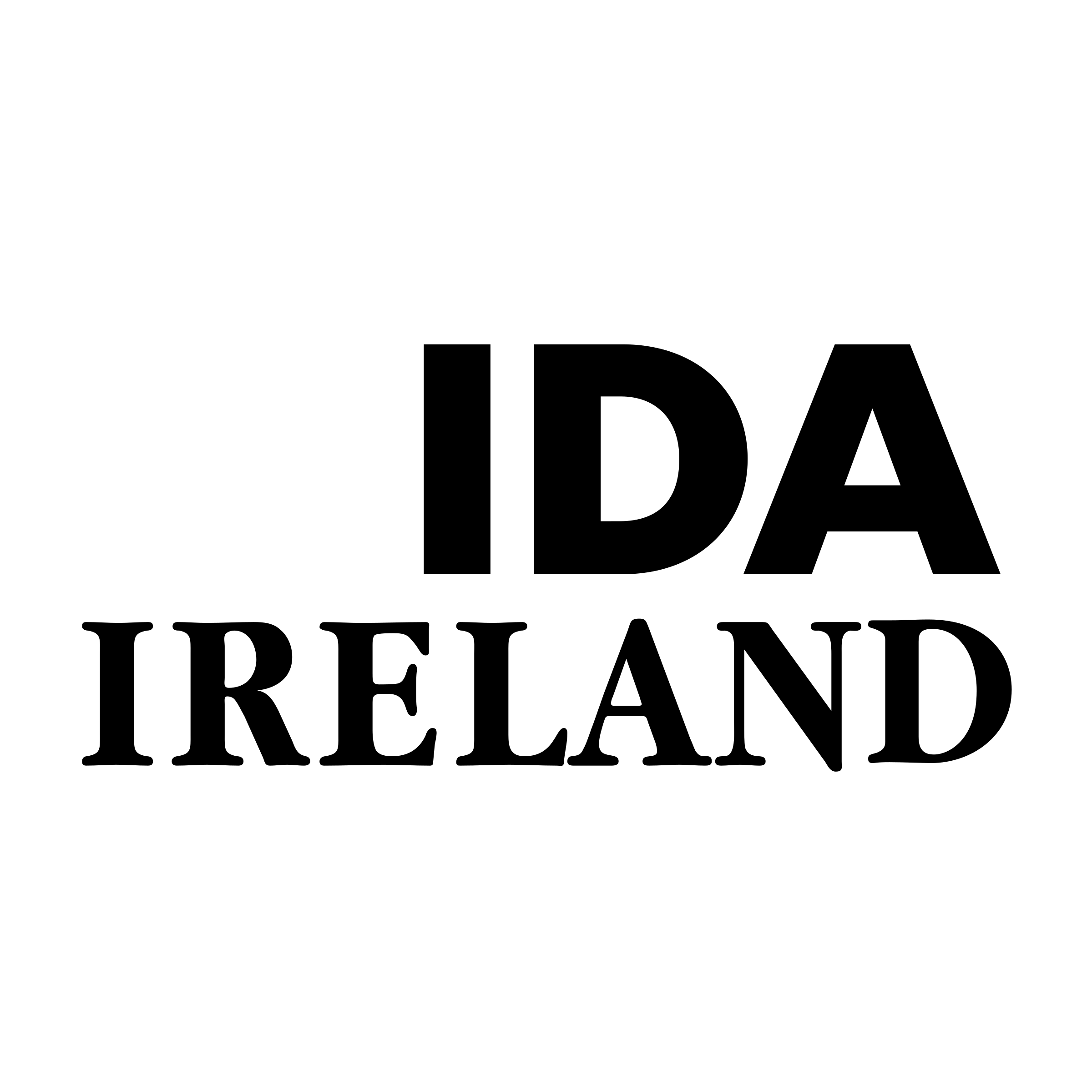 IDA Ireland Logo black and white