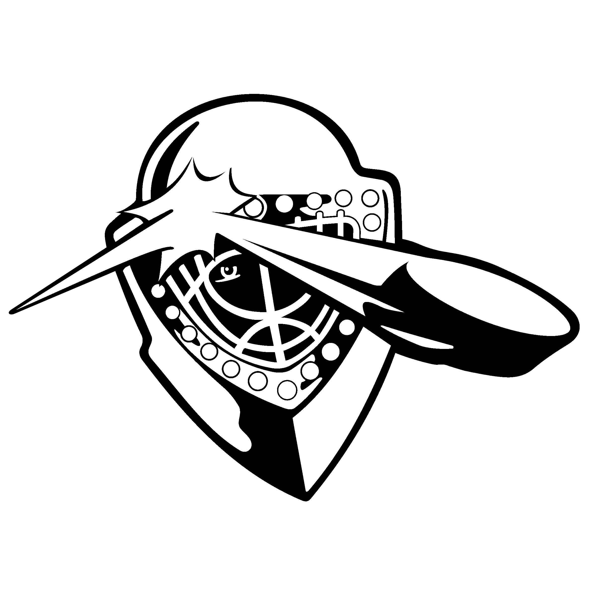 Idaho Steelheads Logo black and white