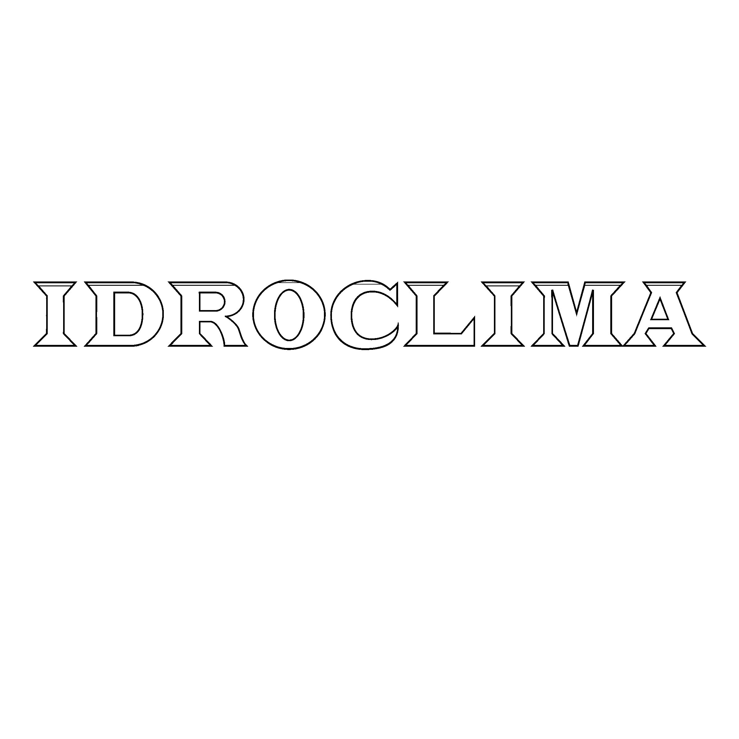 Idroclima Logo black and white