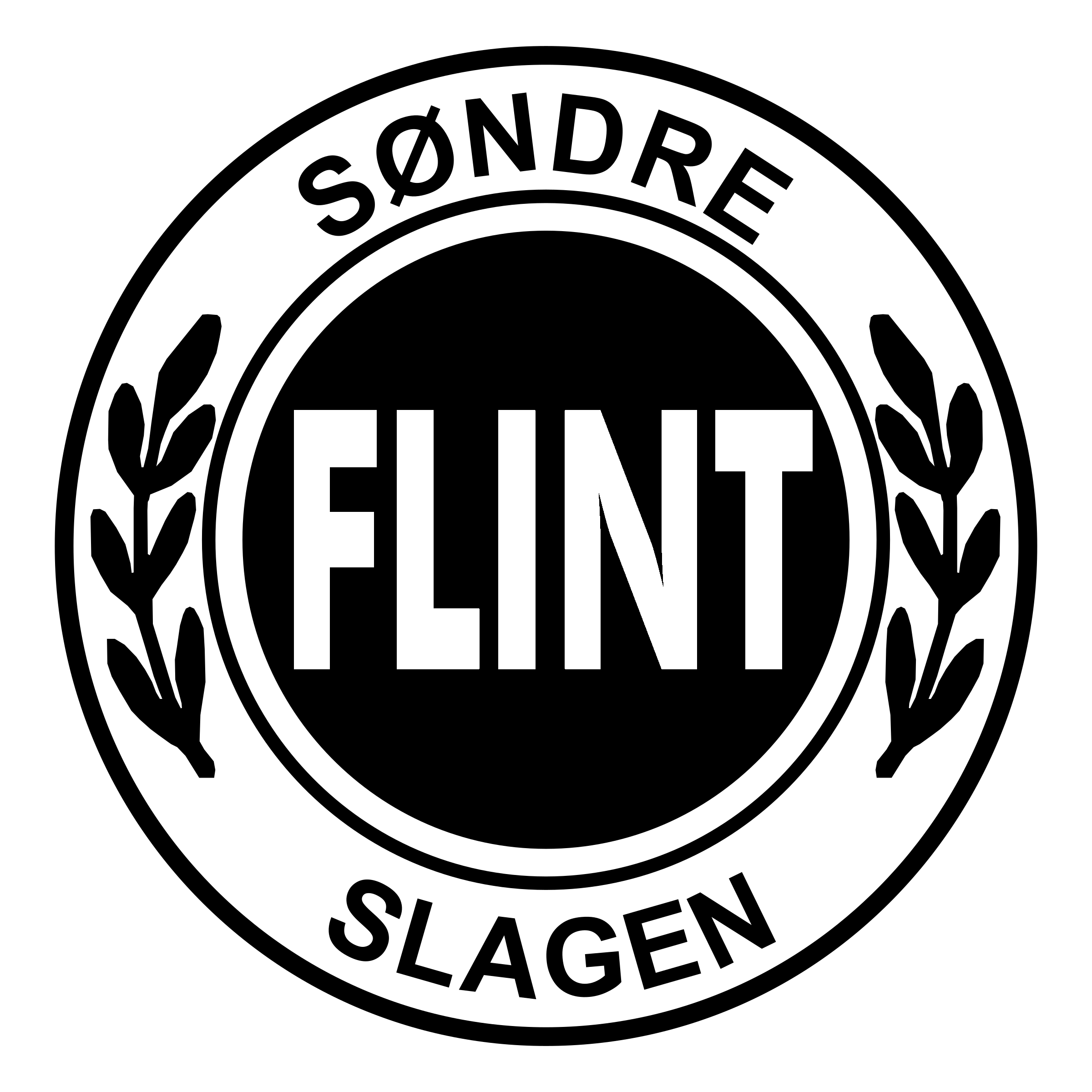 IL Flint Logo black and white