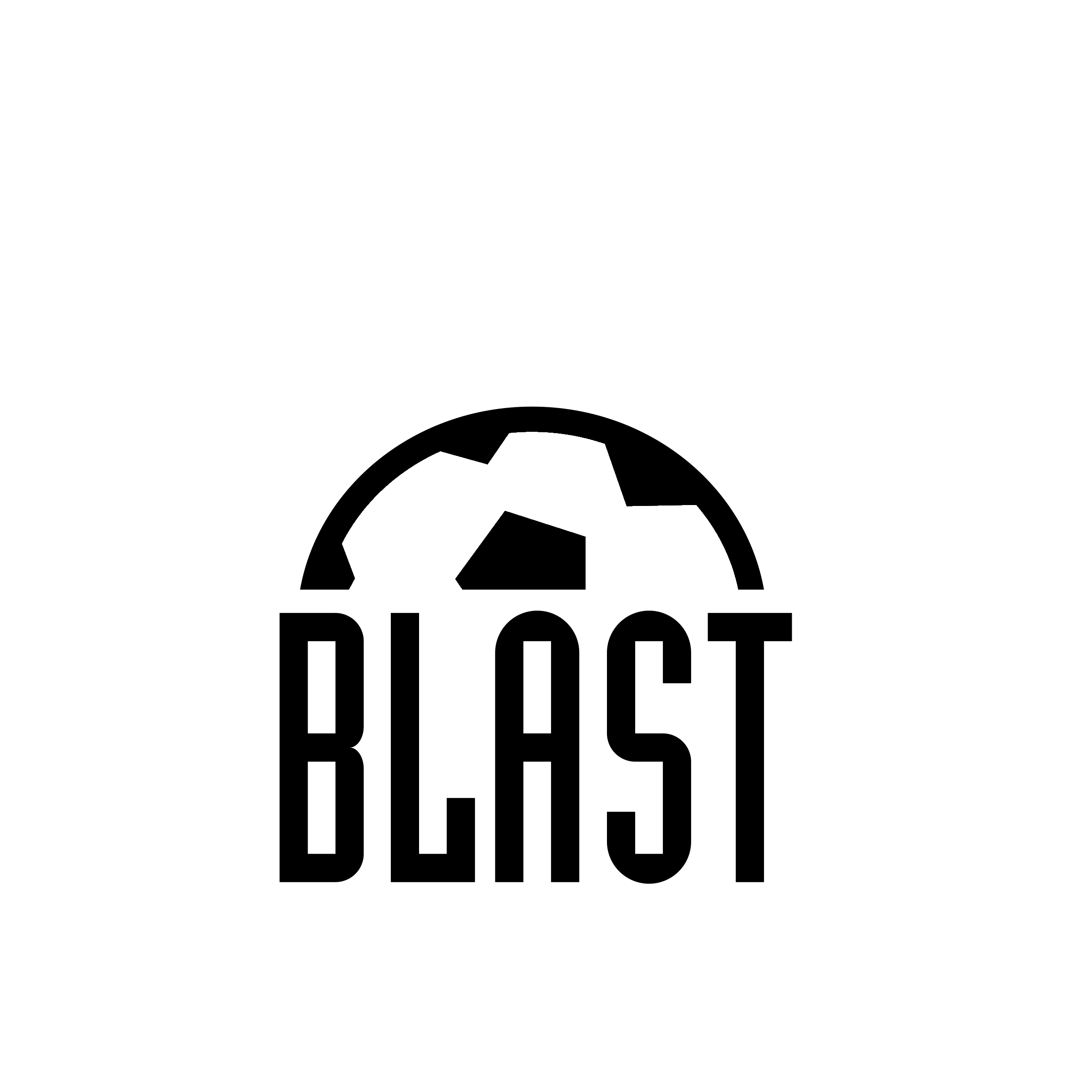 Indiana Blast Logo black and white