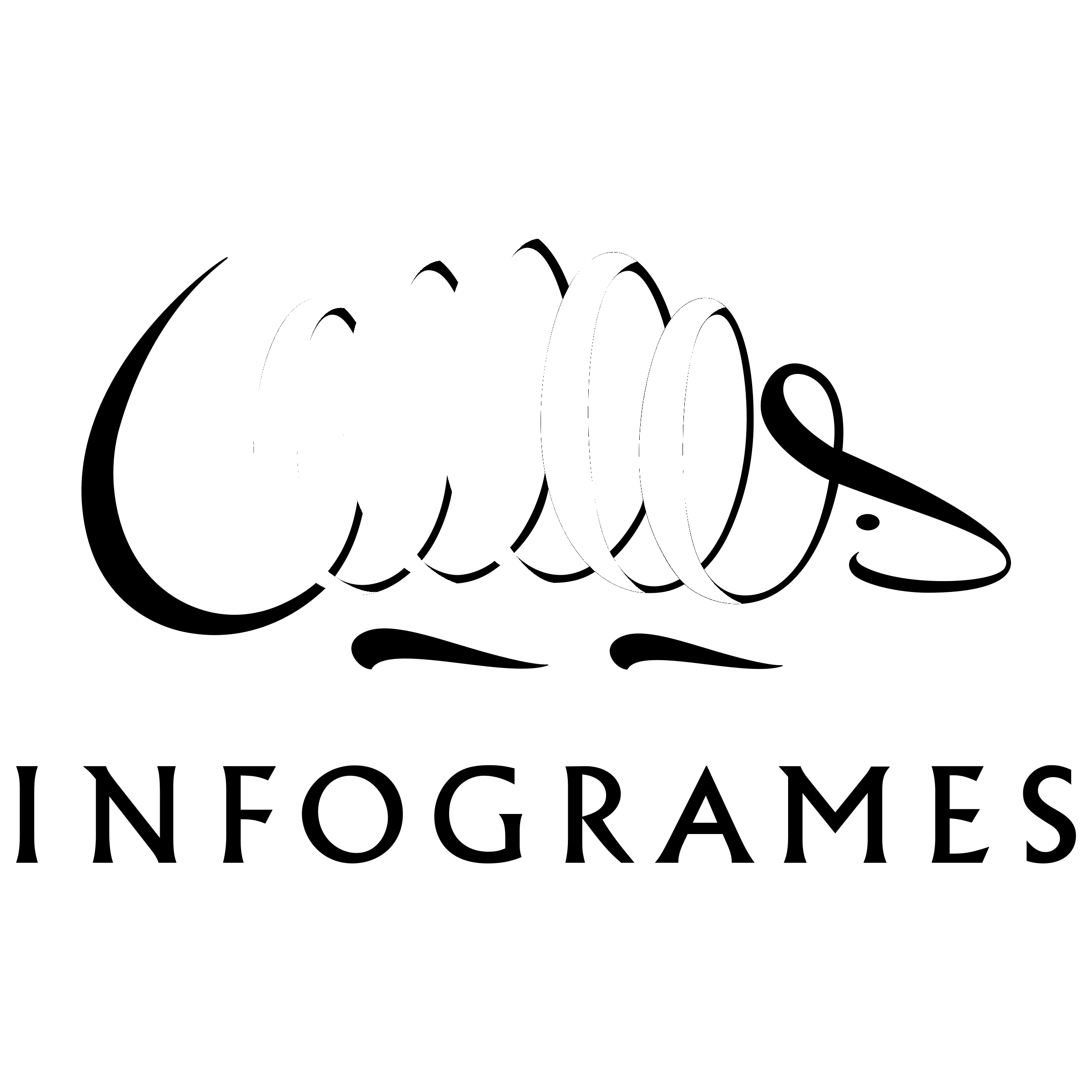 Infogrames Logo black and white