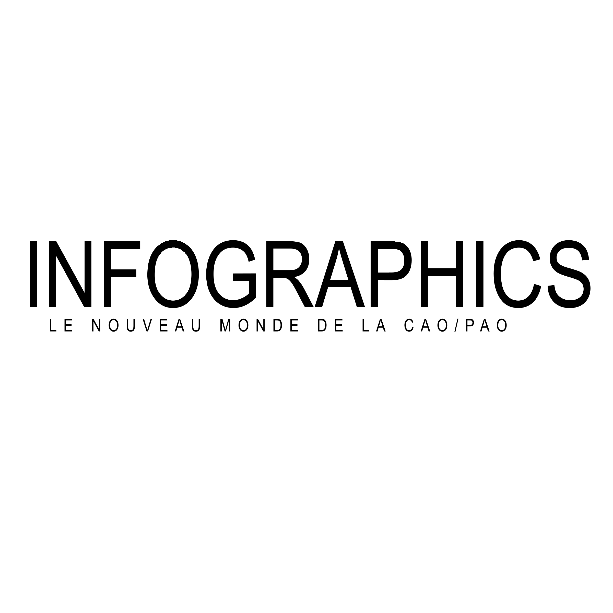 Infographics Logo black and white