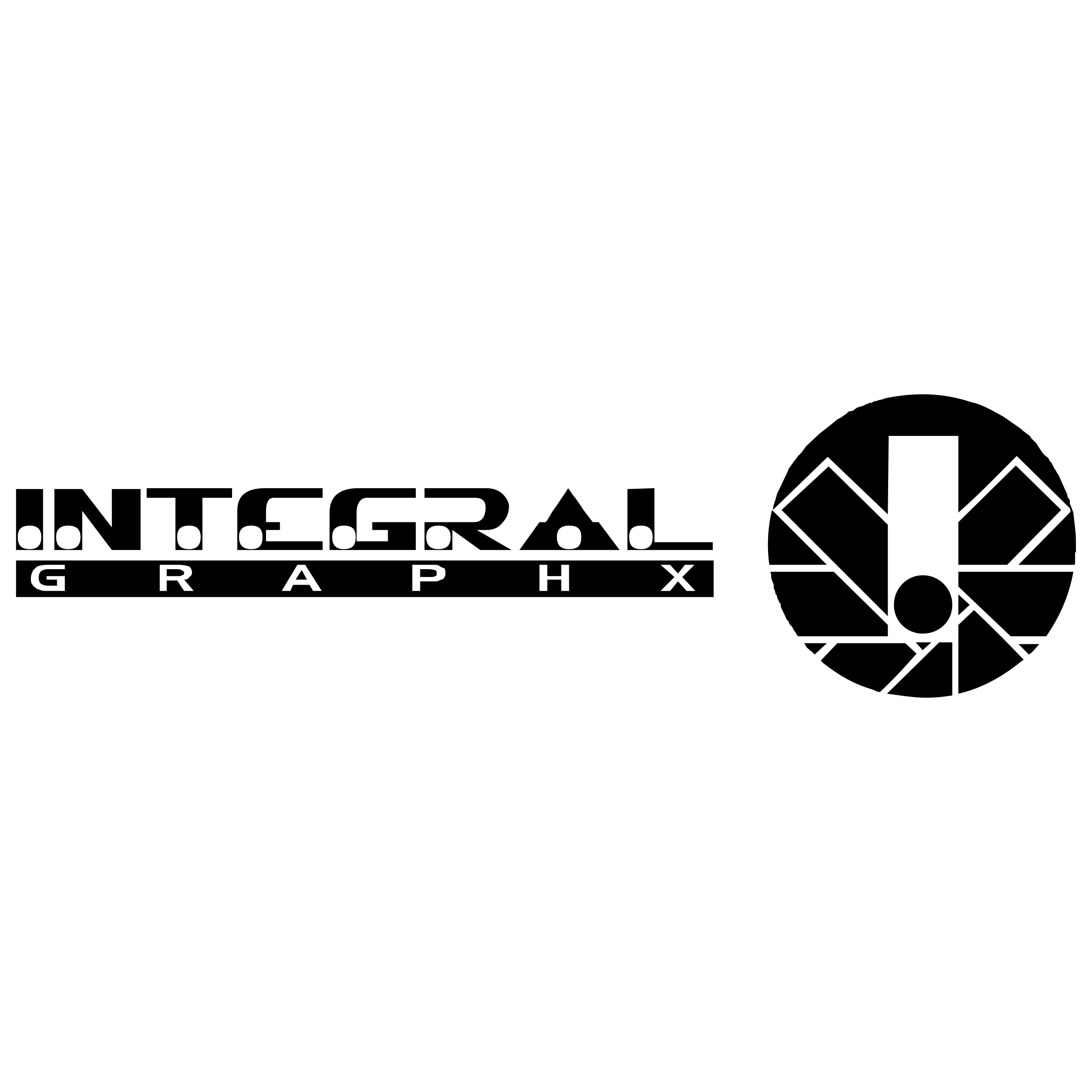 Integral Graphx Logo black and white