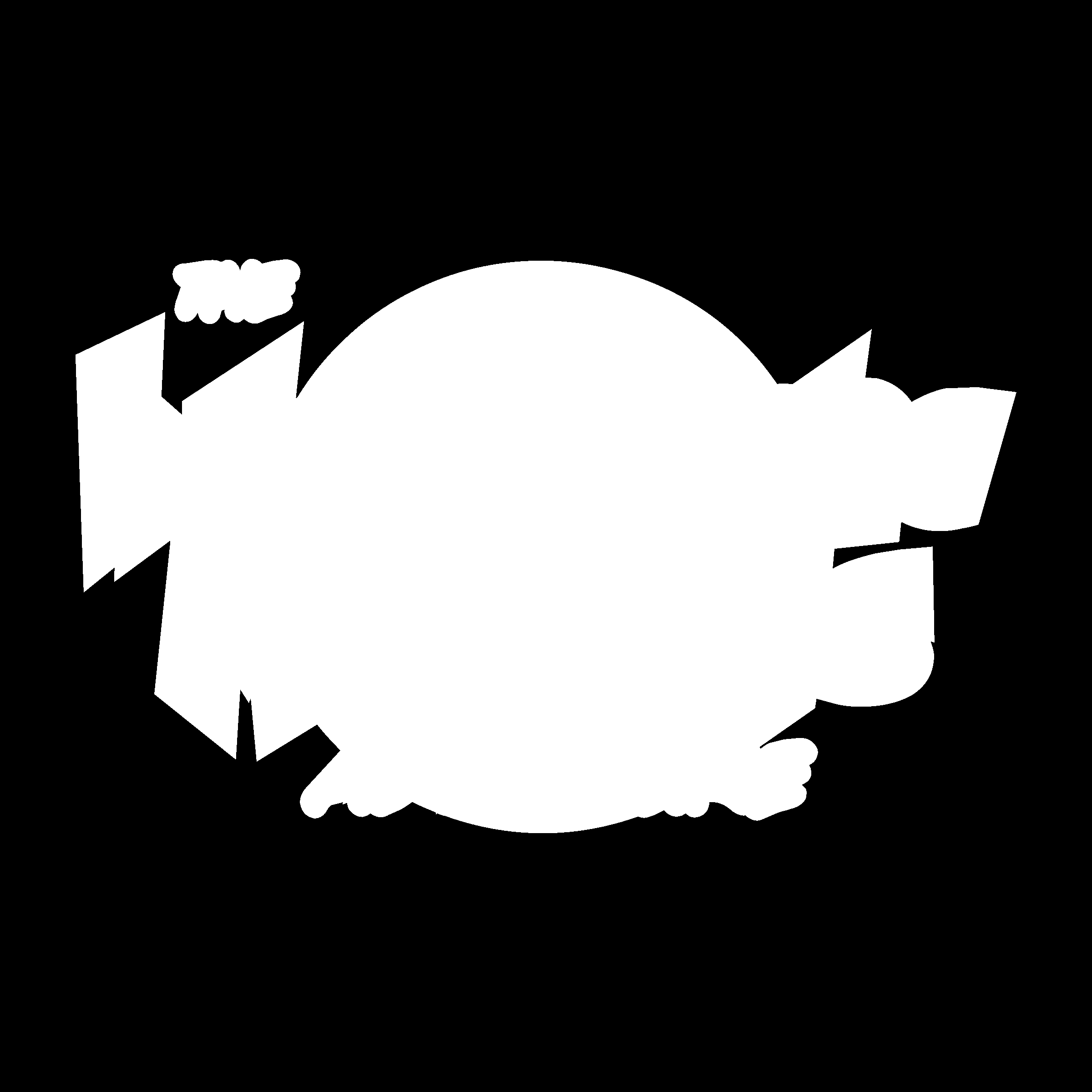 Intergalactic McNuggets Adventure Logo black and white