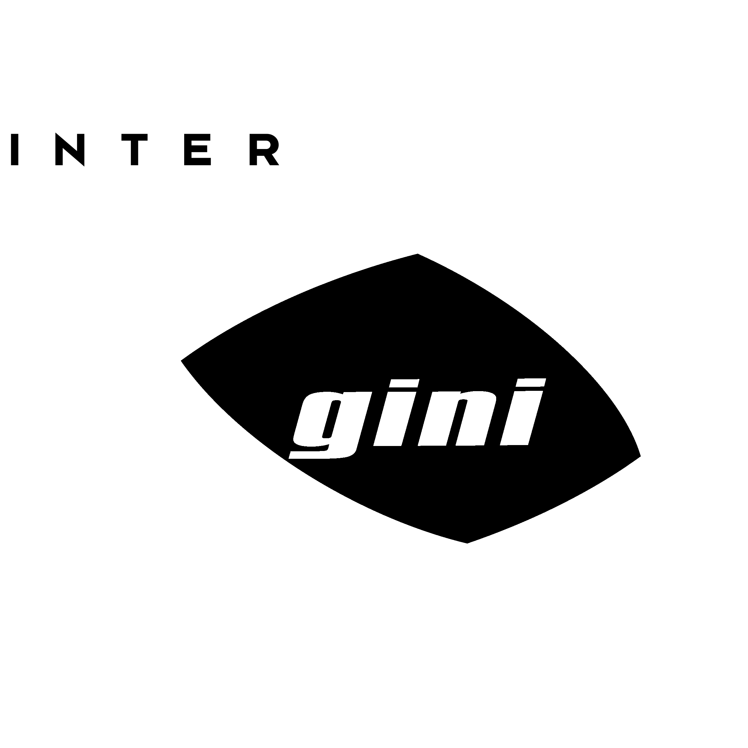 Intermediate gini Logo black and white