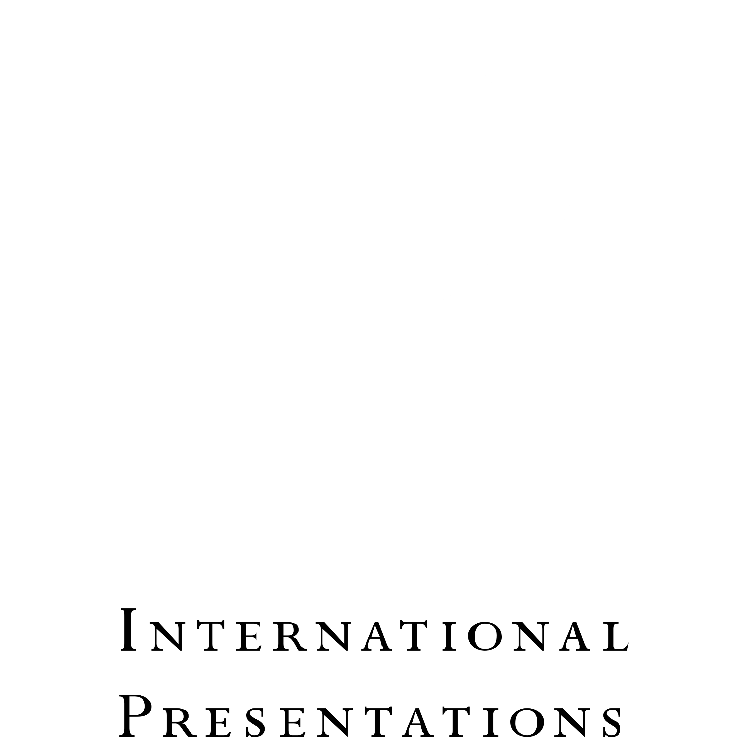 International Presentations Logo black and white