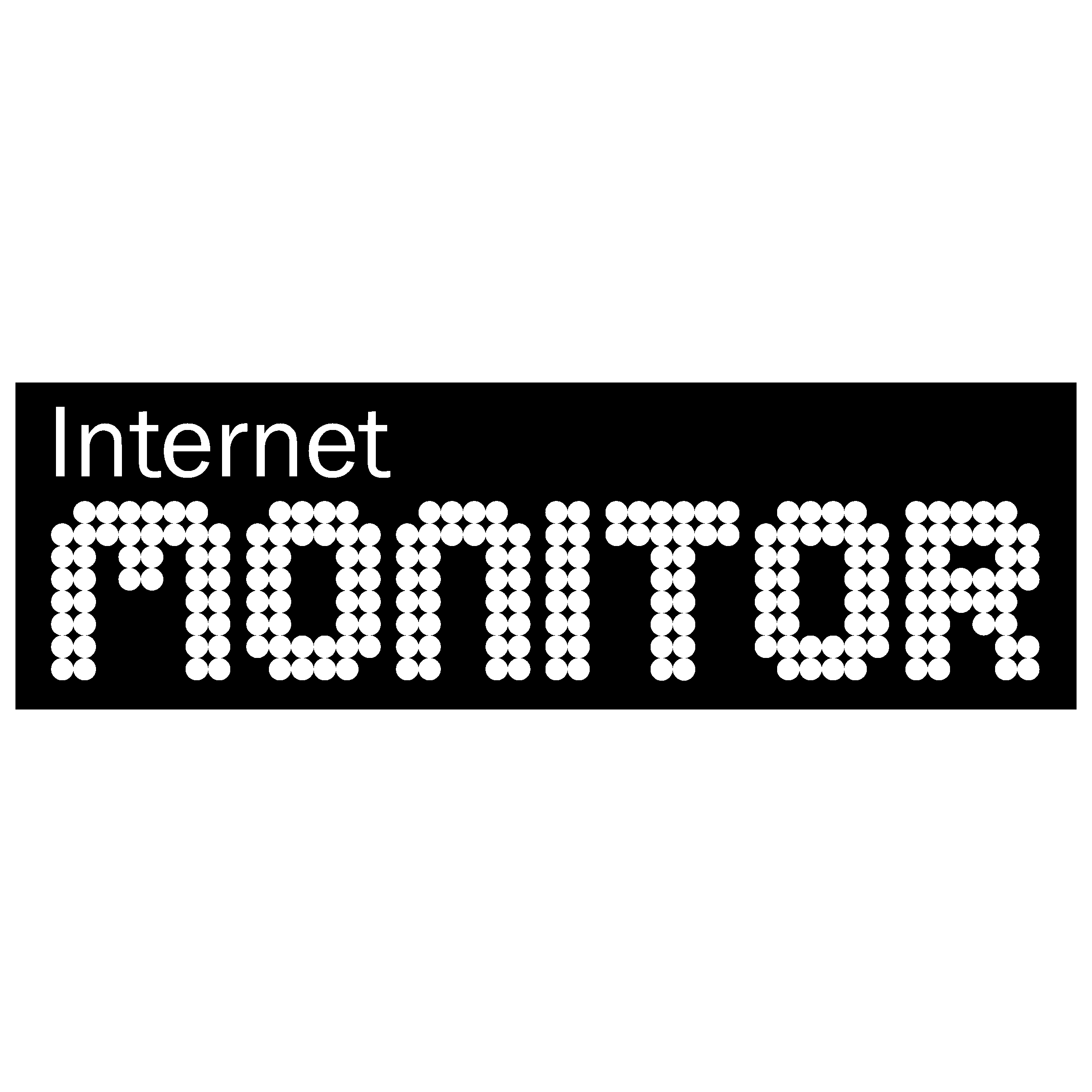 Internet Monitor Logo black and white