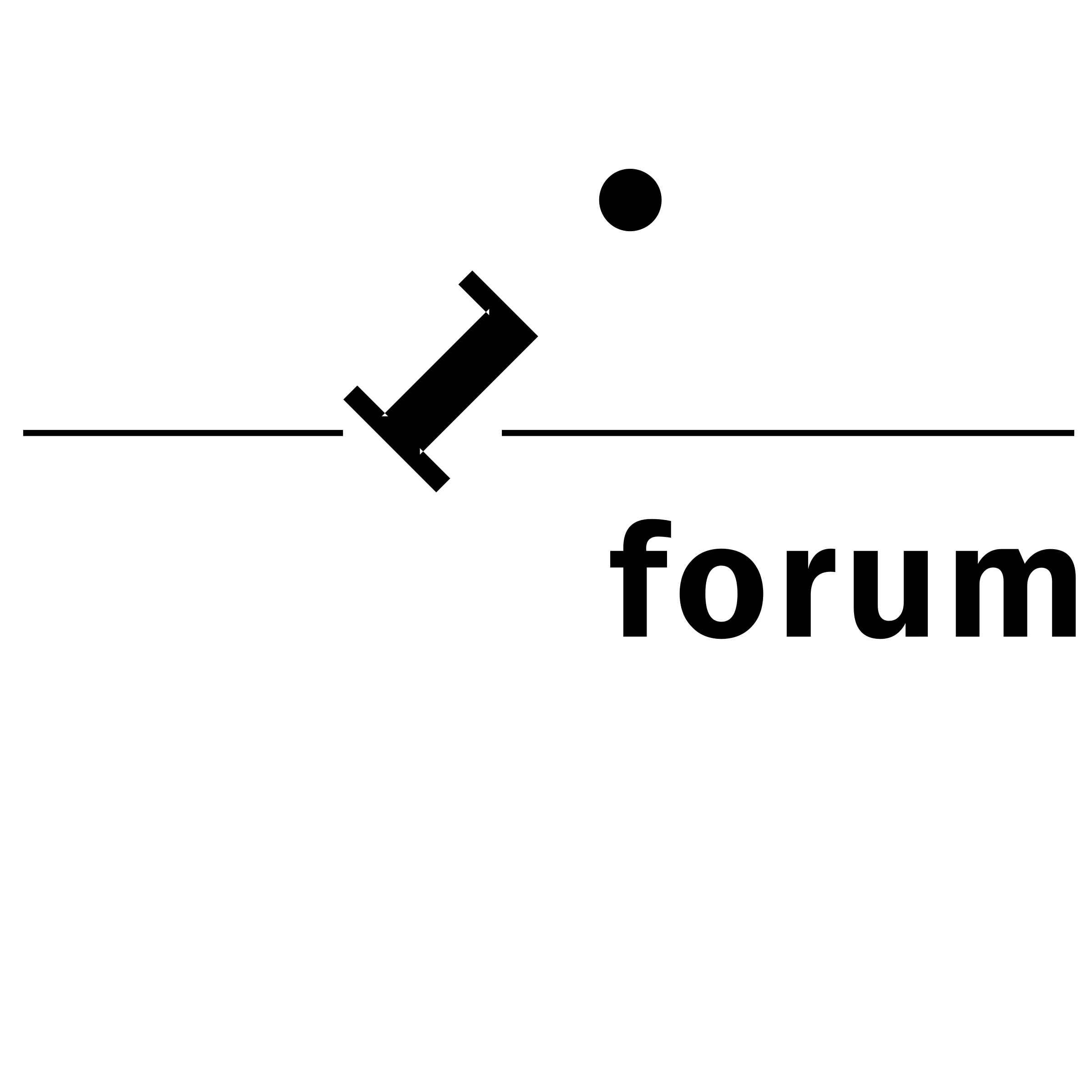 InternetForum Logo black and white