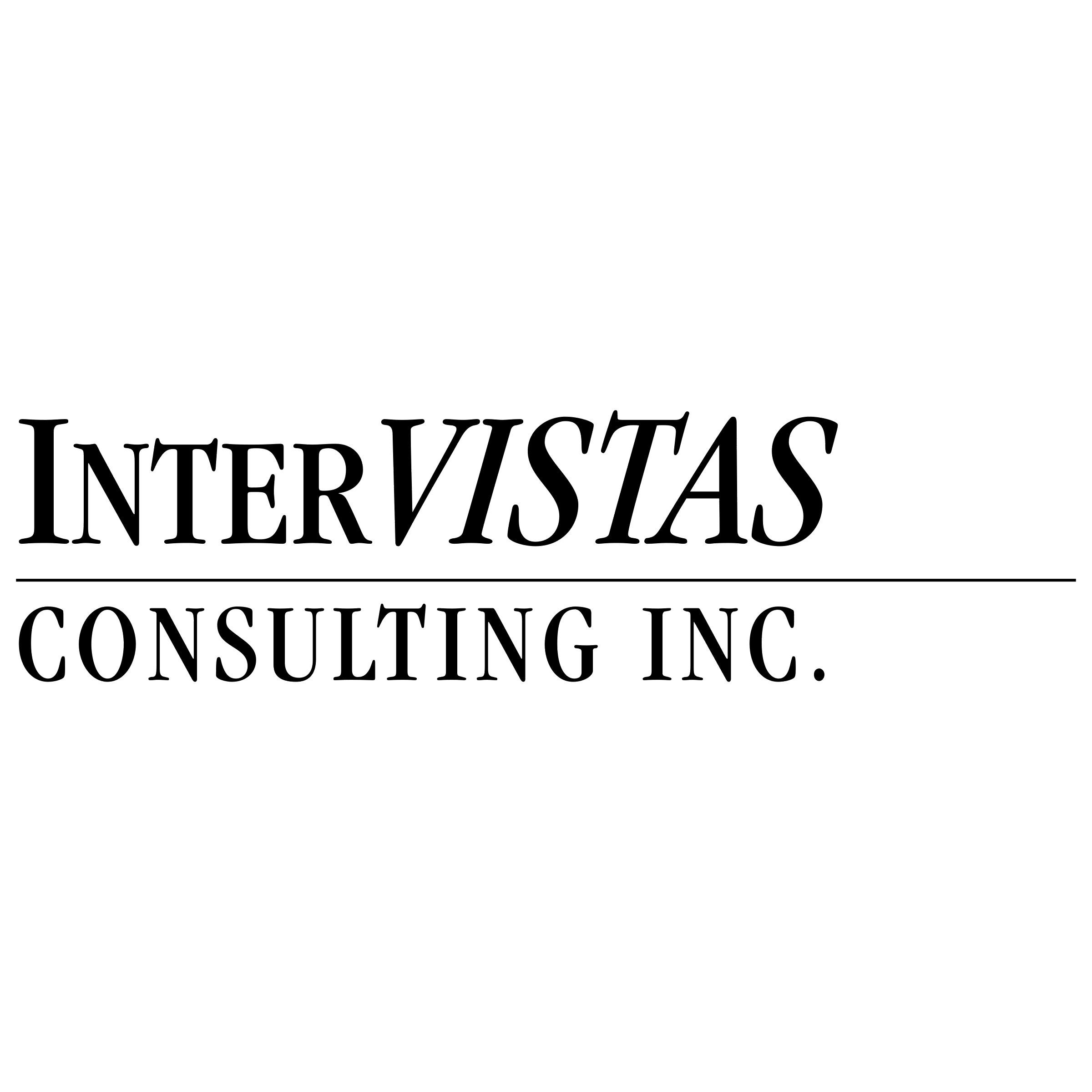 InterVistas Logo black and white