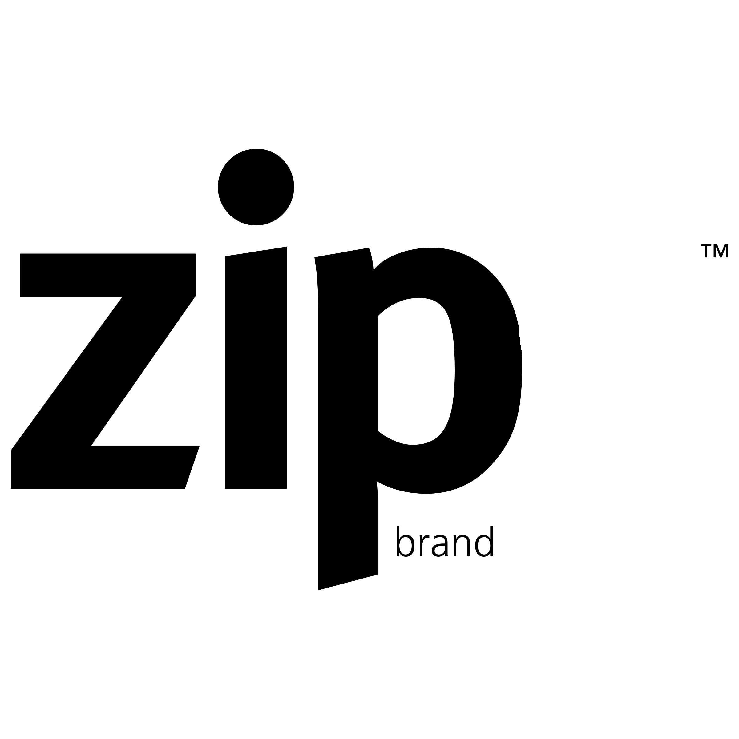 Iomega ZIP CD Logo black and white