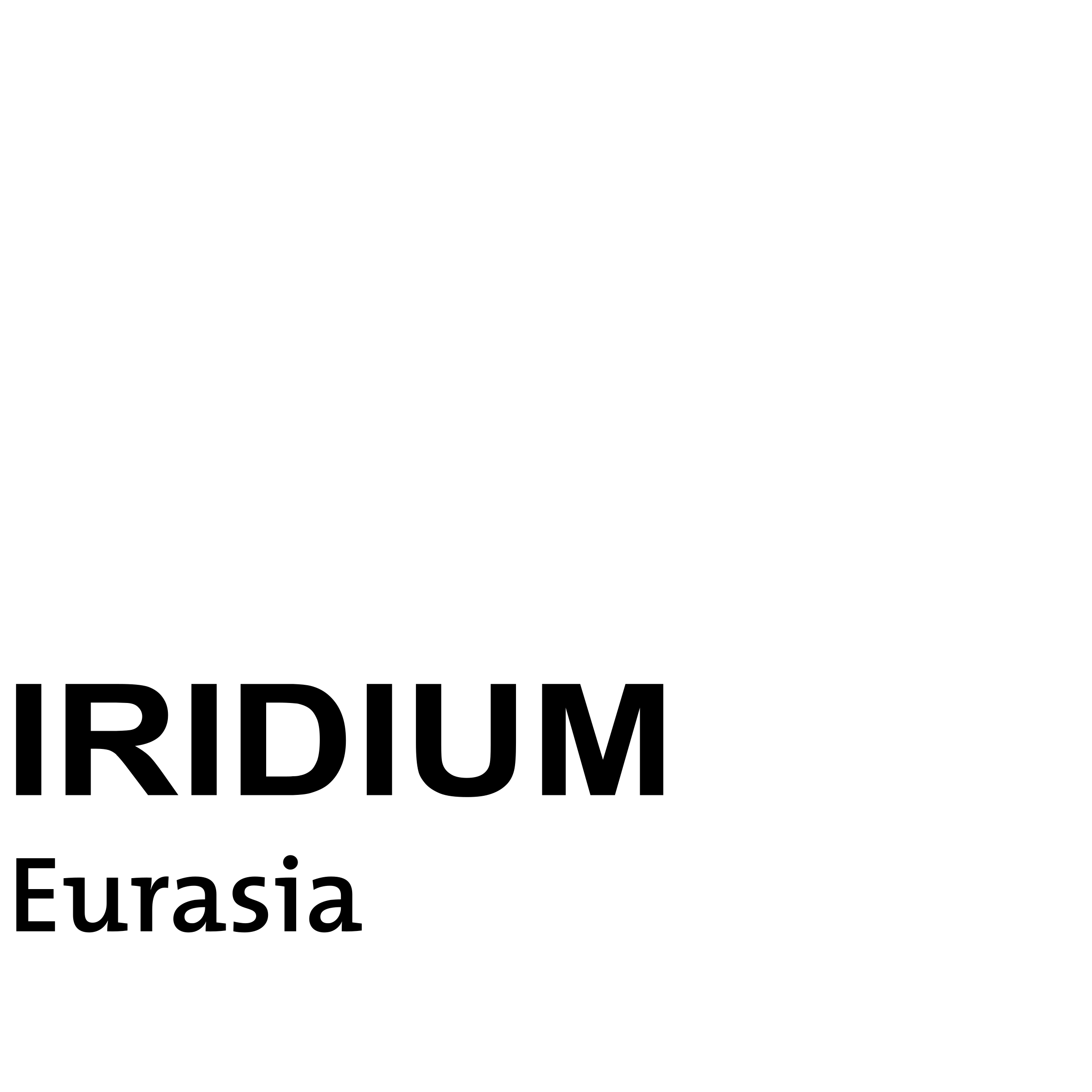 Iridium Eurasia Logo black and white