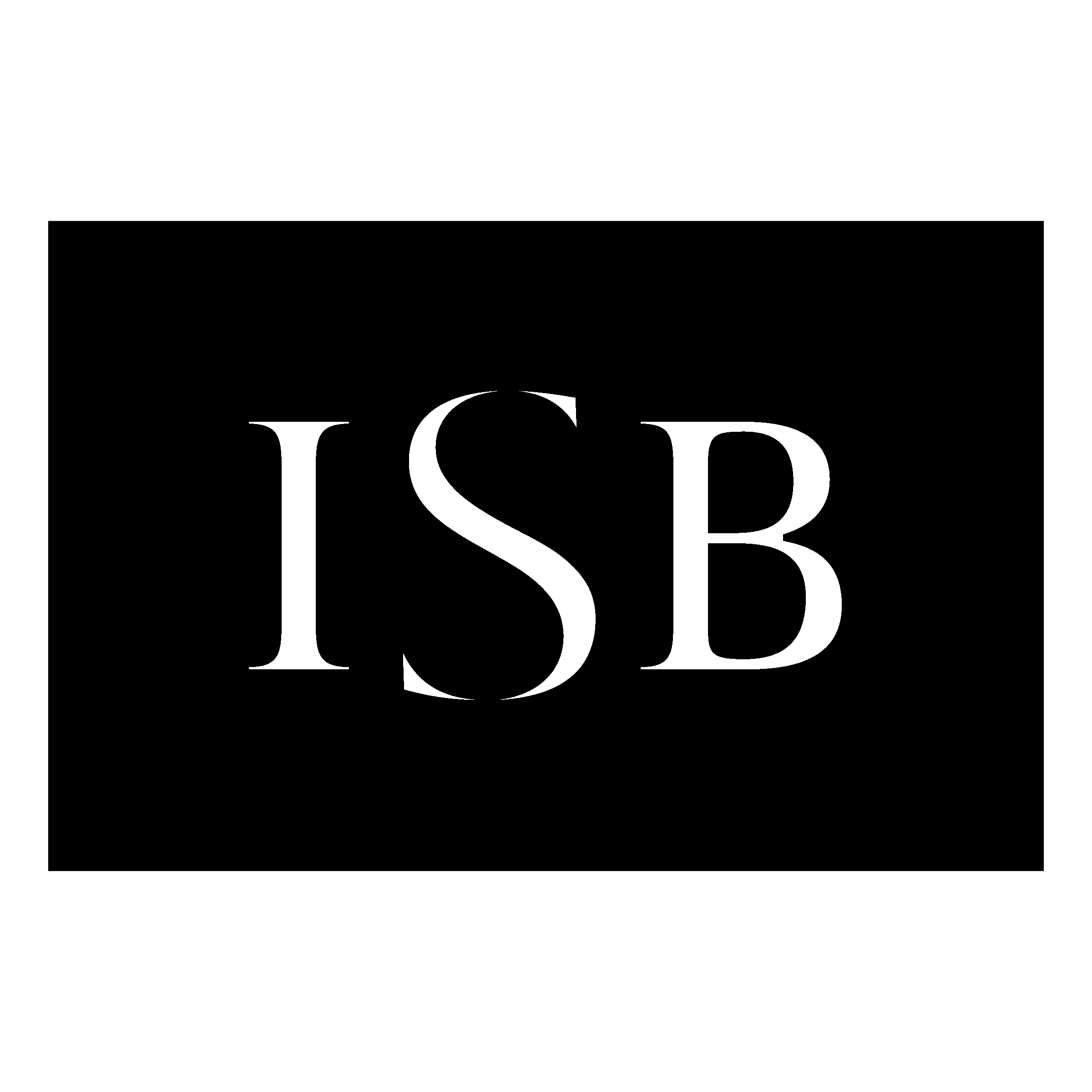 ISB Logo black and white