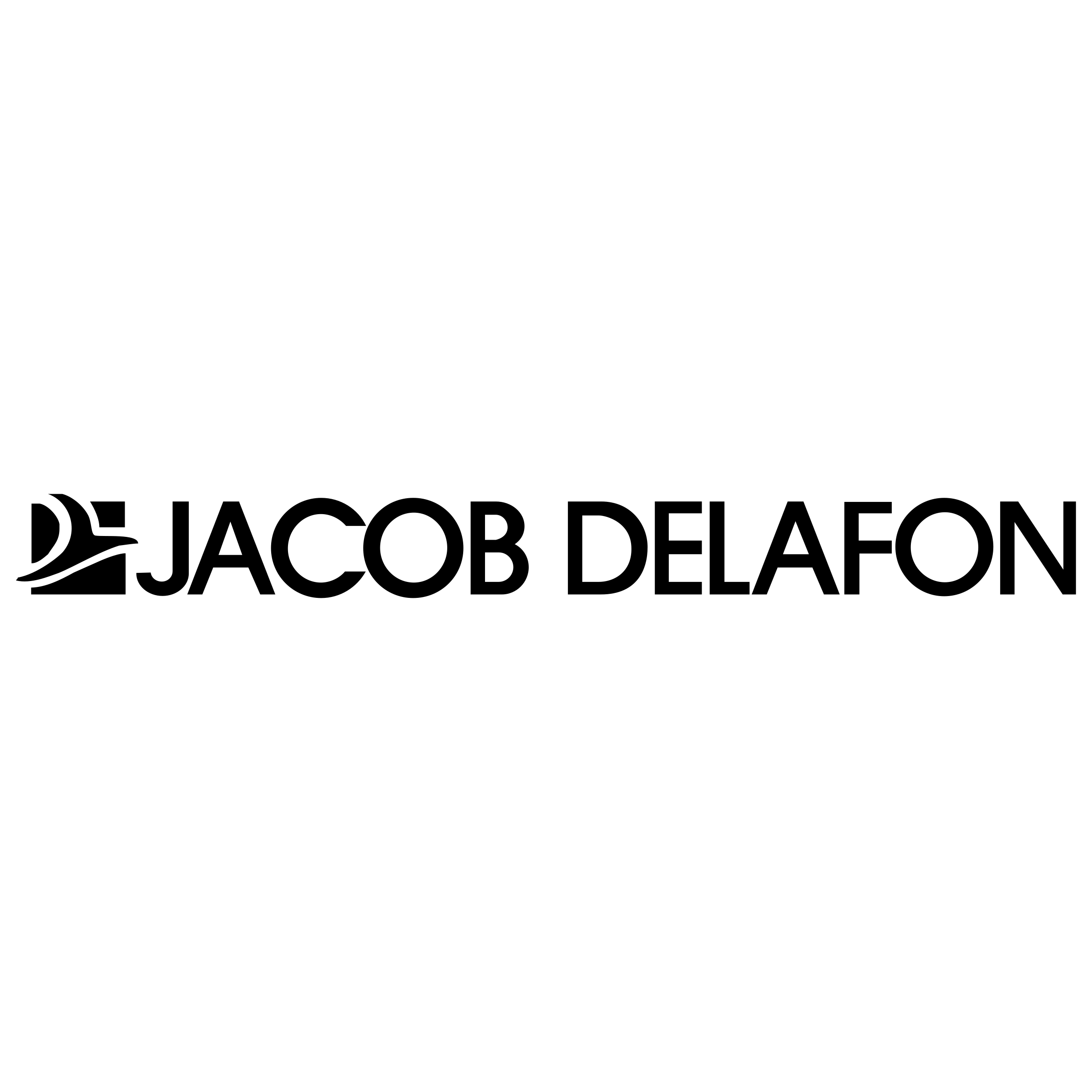 Jacob Delafon Logo black and white