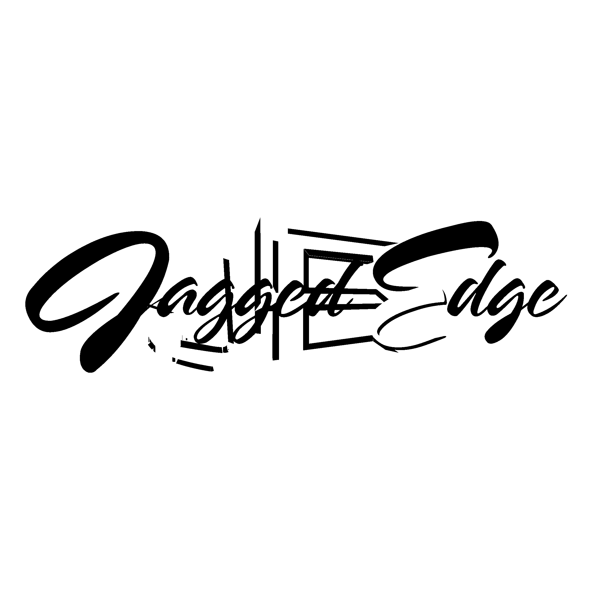 Jagged Edge Logo black and white