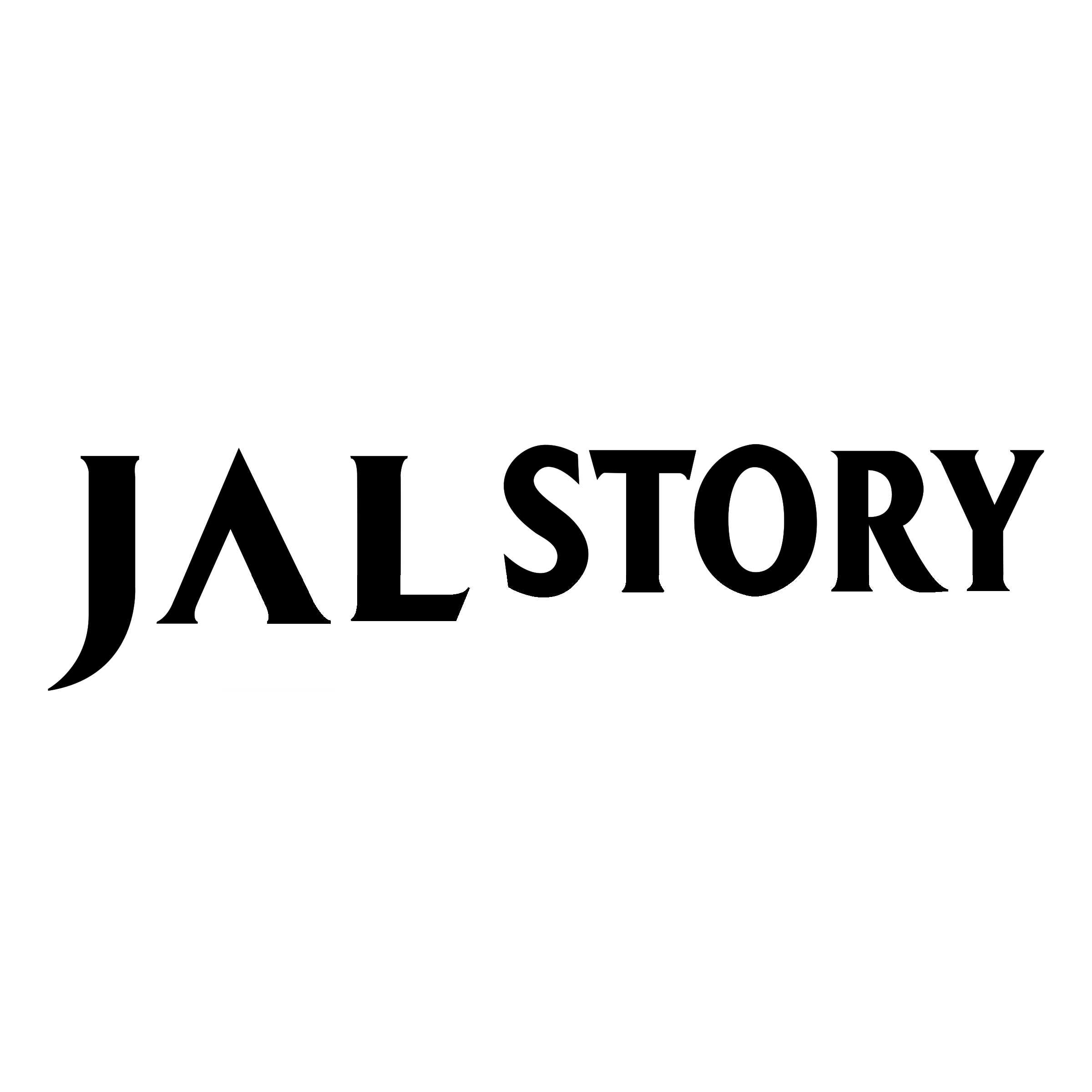 JAL Story Logo black and white