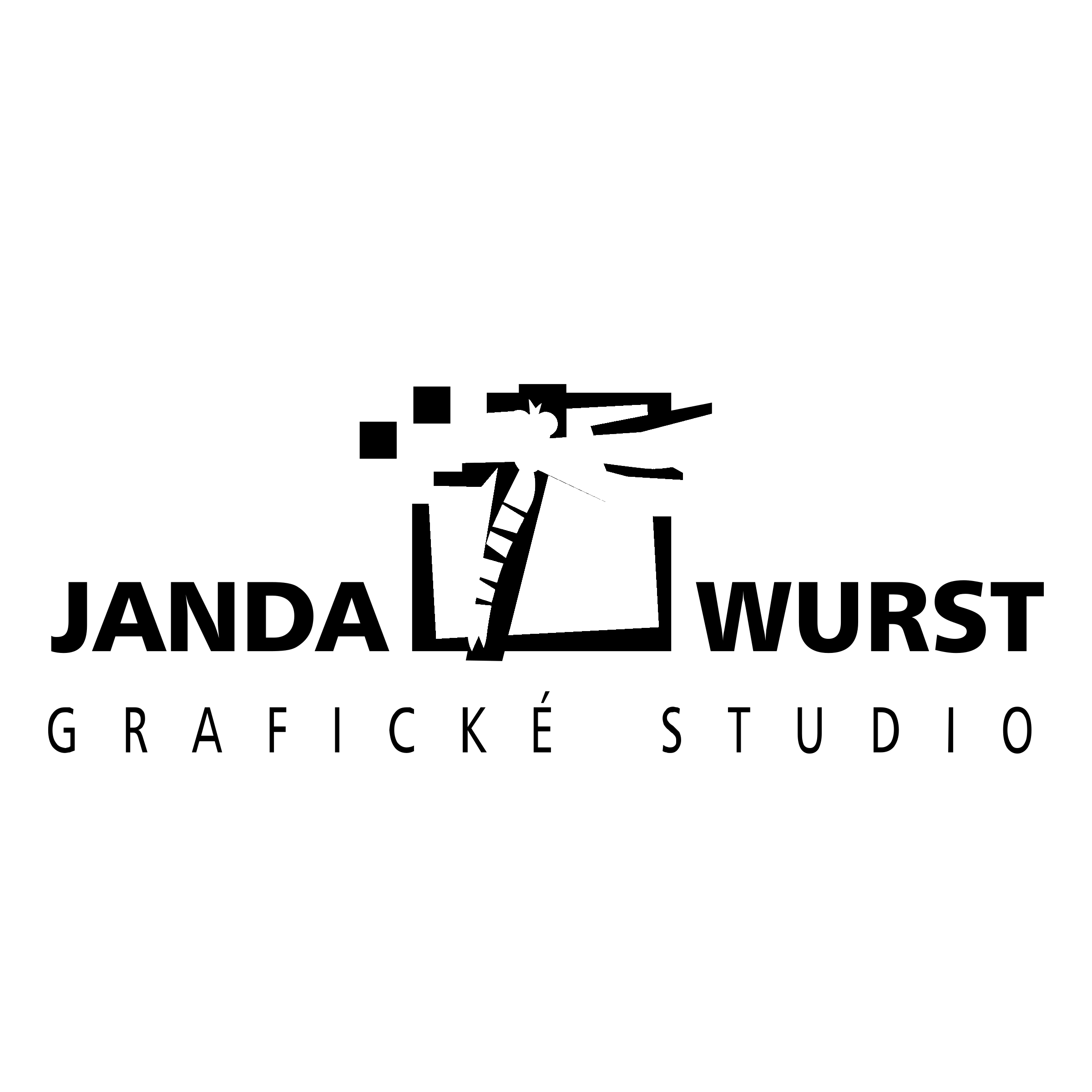 Janda & Wurst Logo black and white