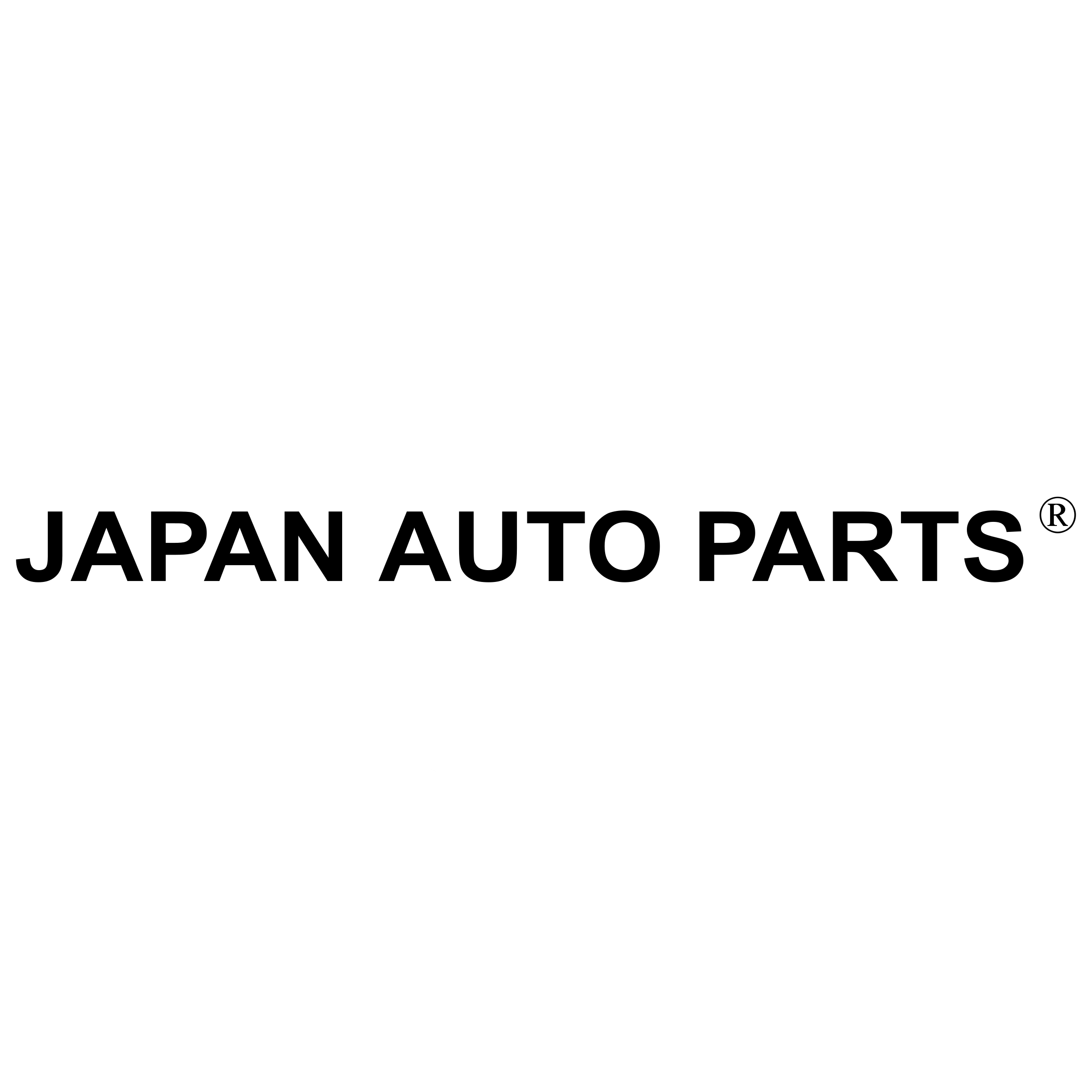 Japan Auto Parts Logo black and white