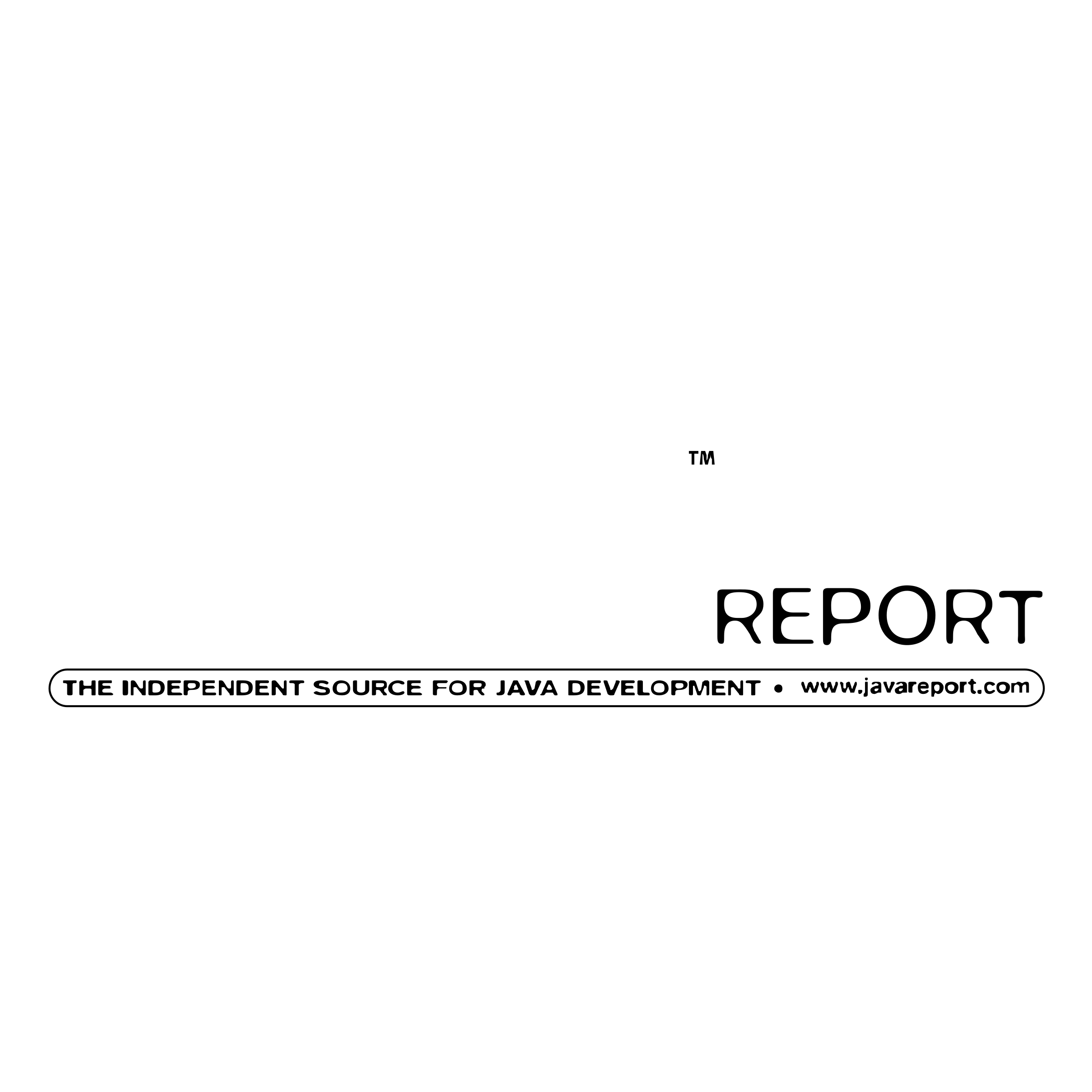 Java Report Logo black and white