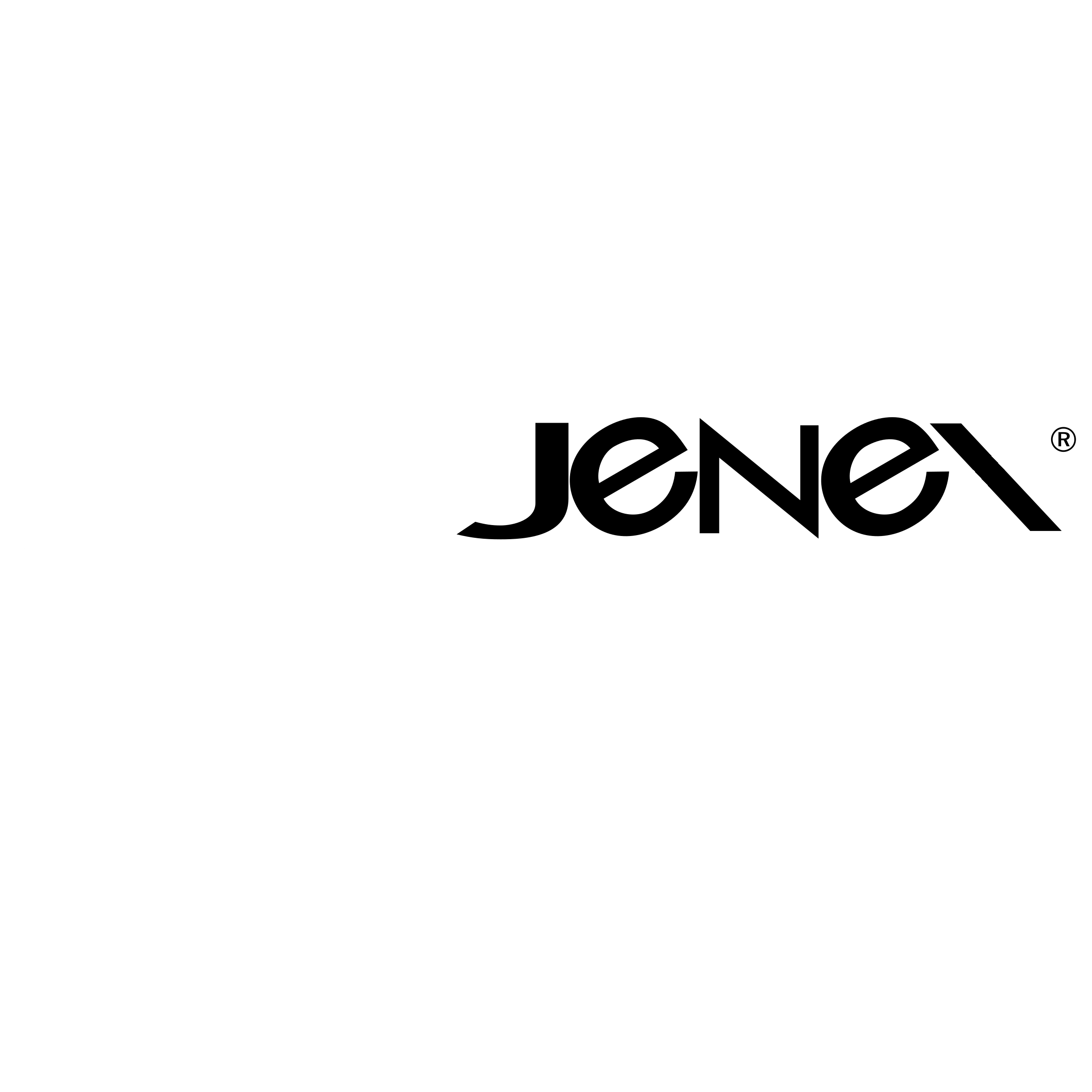 Jenex Logo black and white
