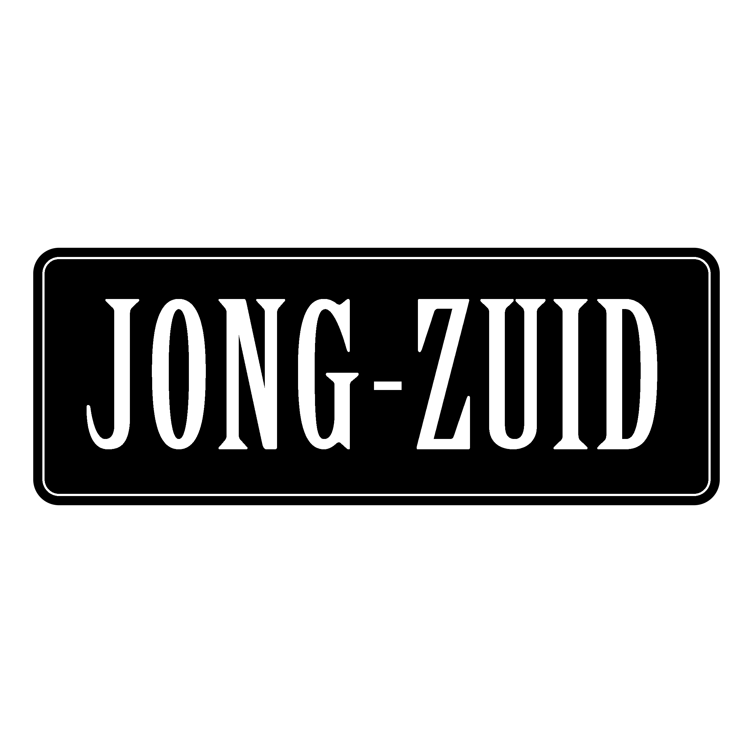 Jong Zuid Logo black and white