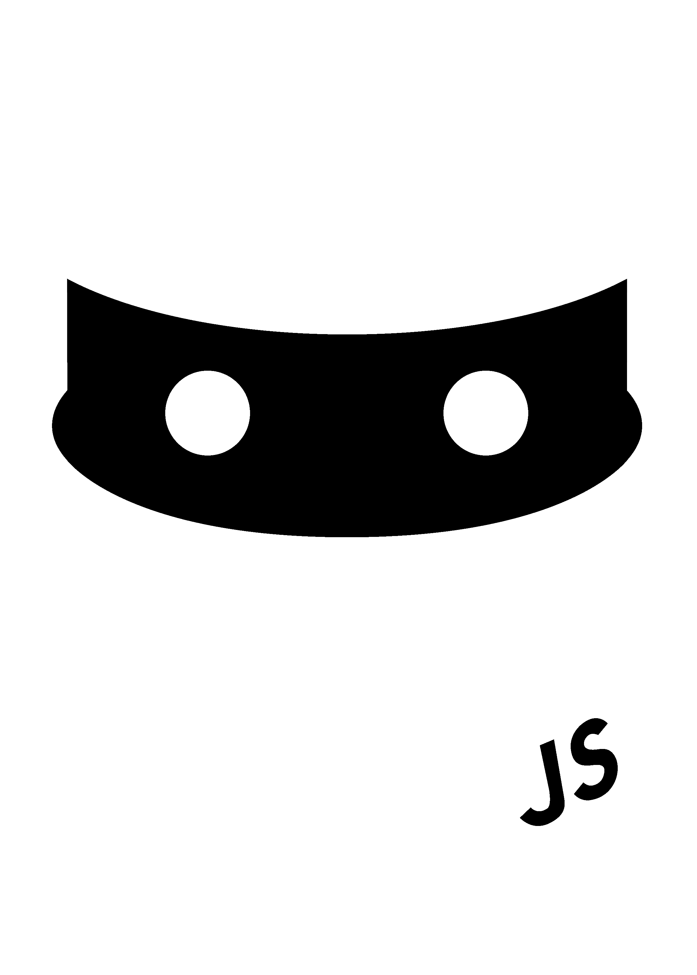 JS Bin Logo black and white