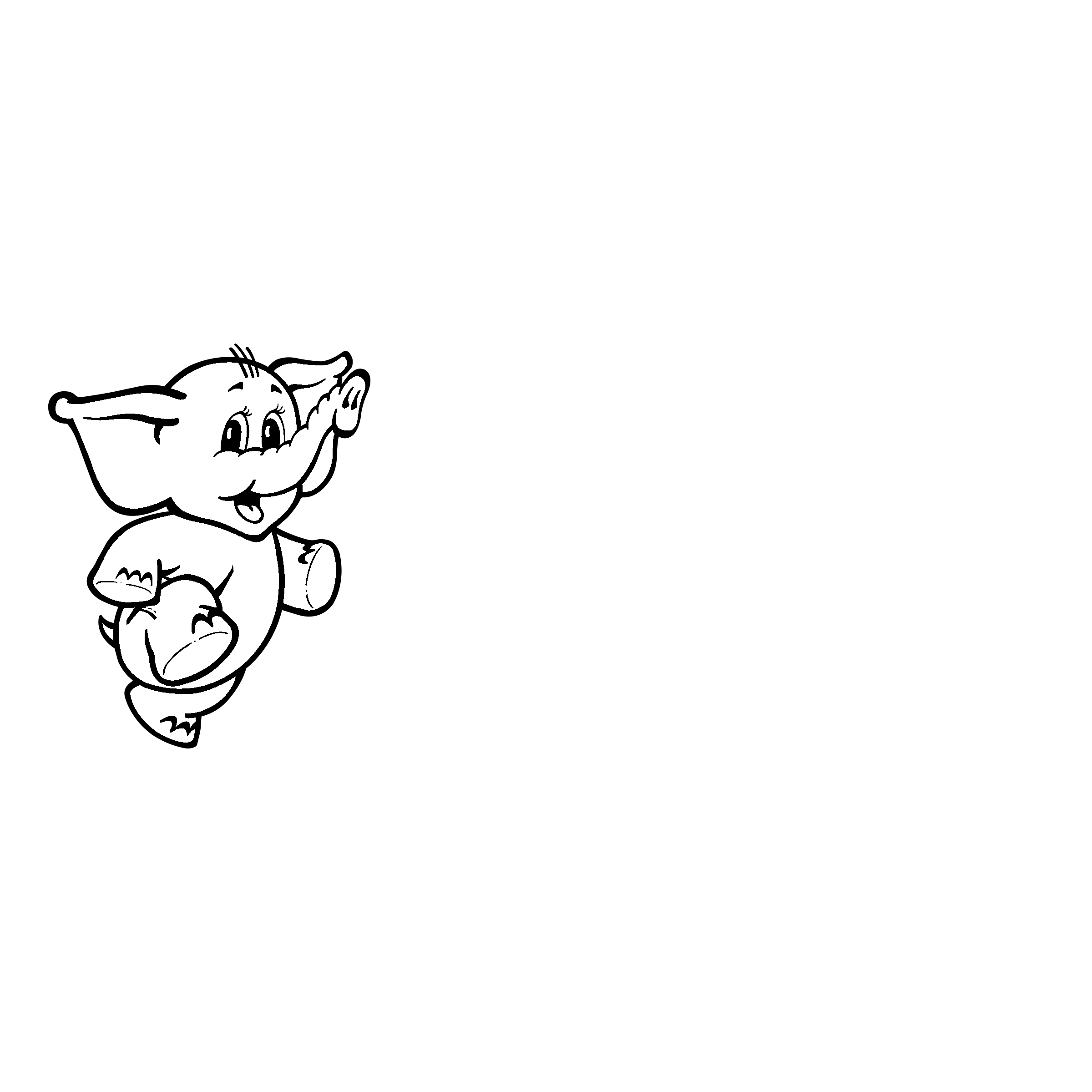 Jumbo Logo black and white