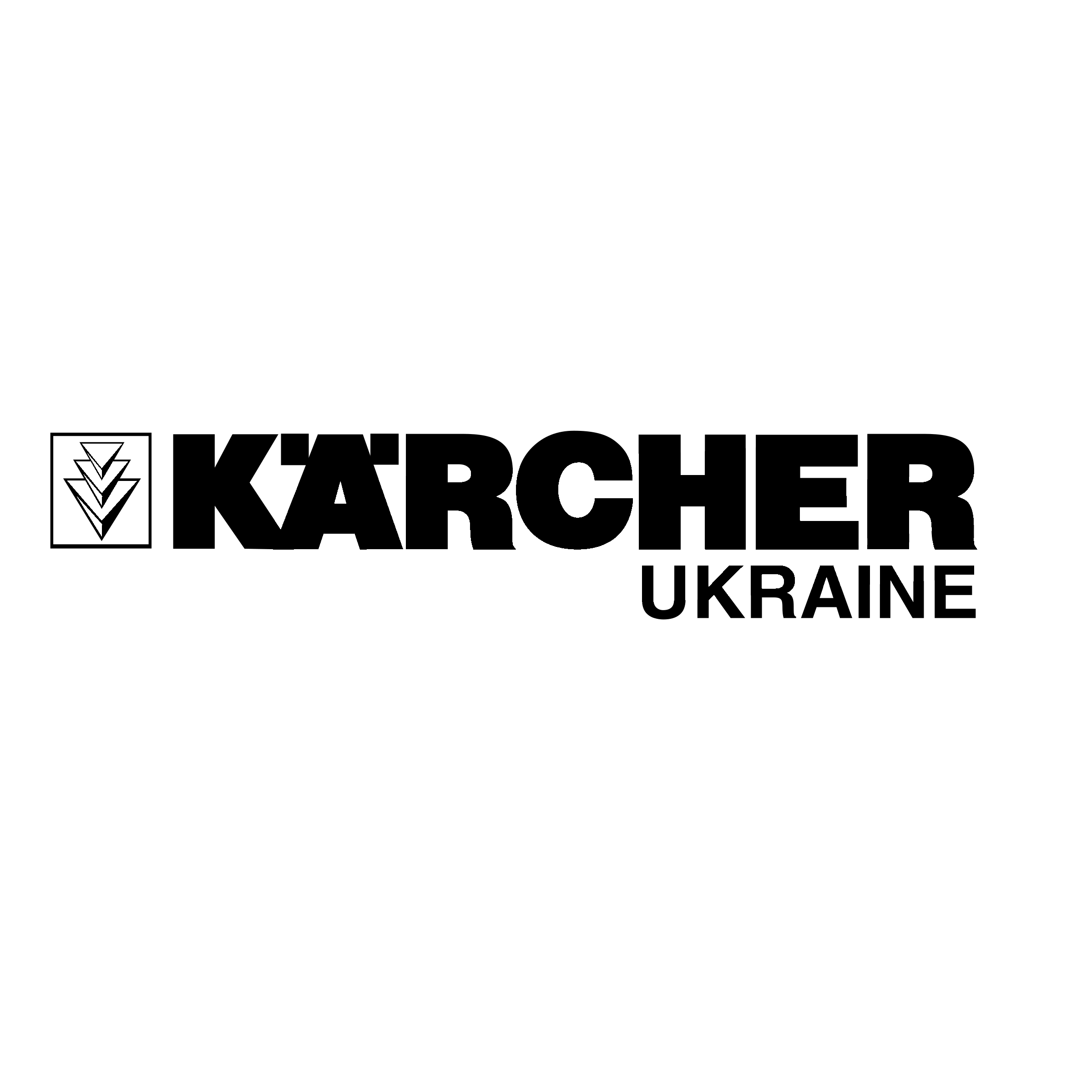 Kaercher Ukraine Logo black and white