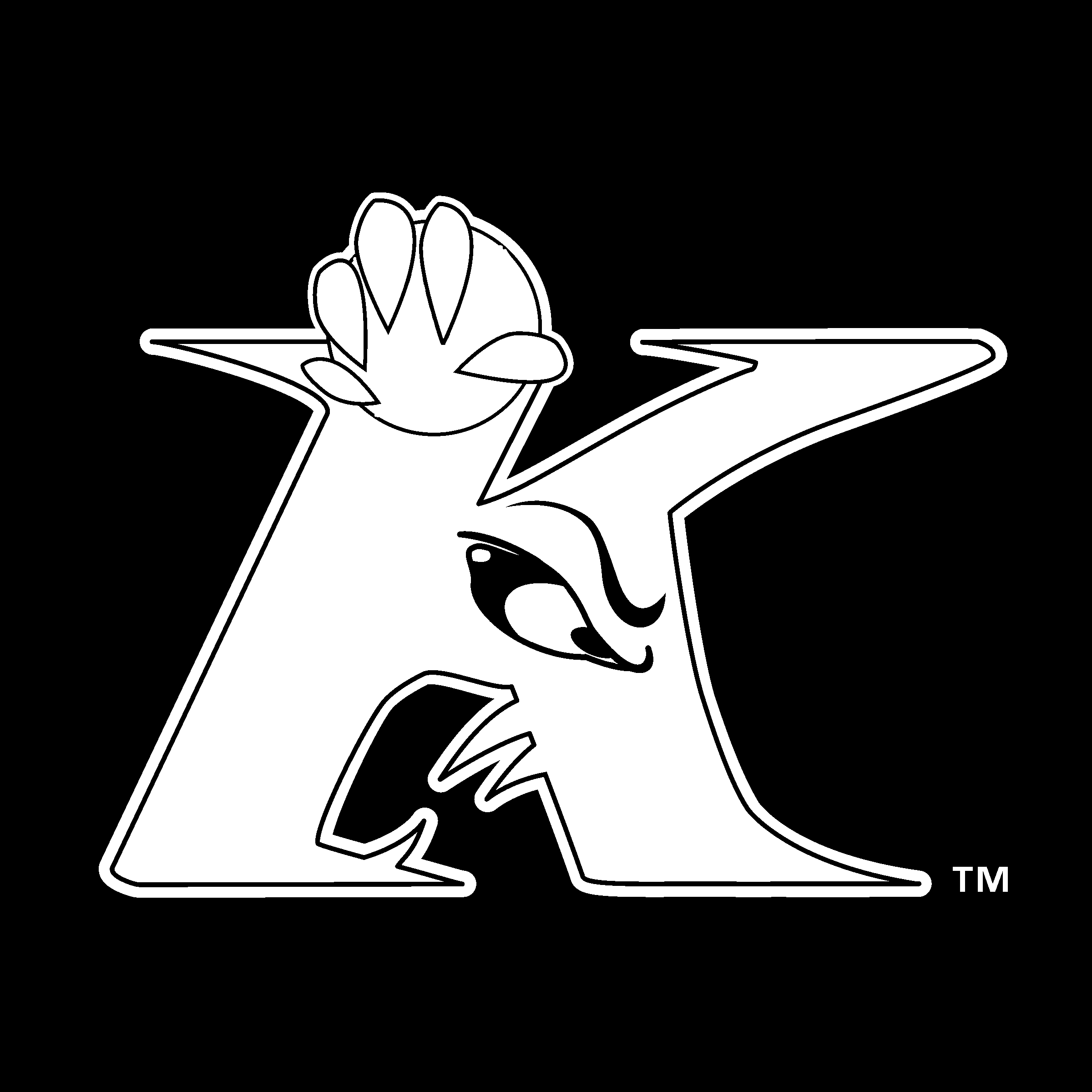 Kannapolis Intimidators Logo black and white