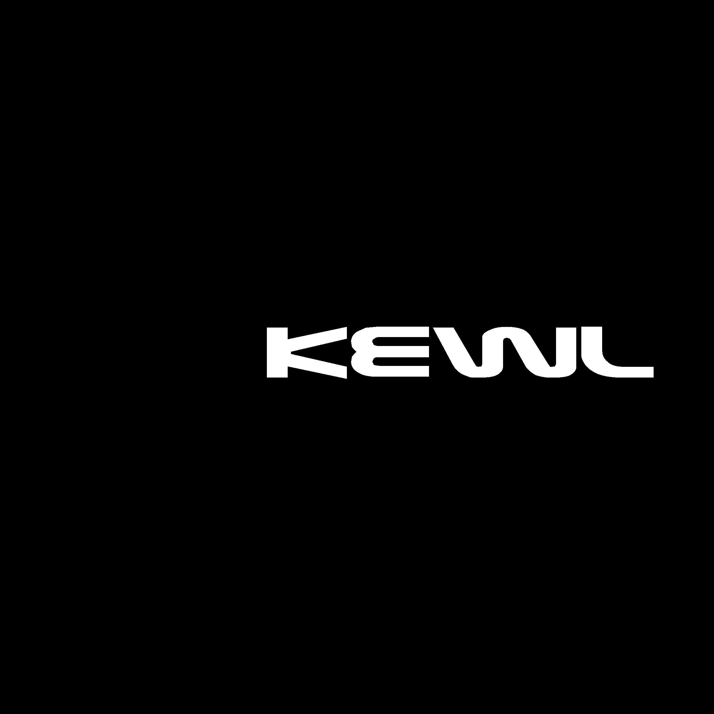 Kewl Logo black and white