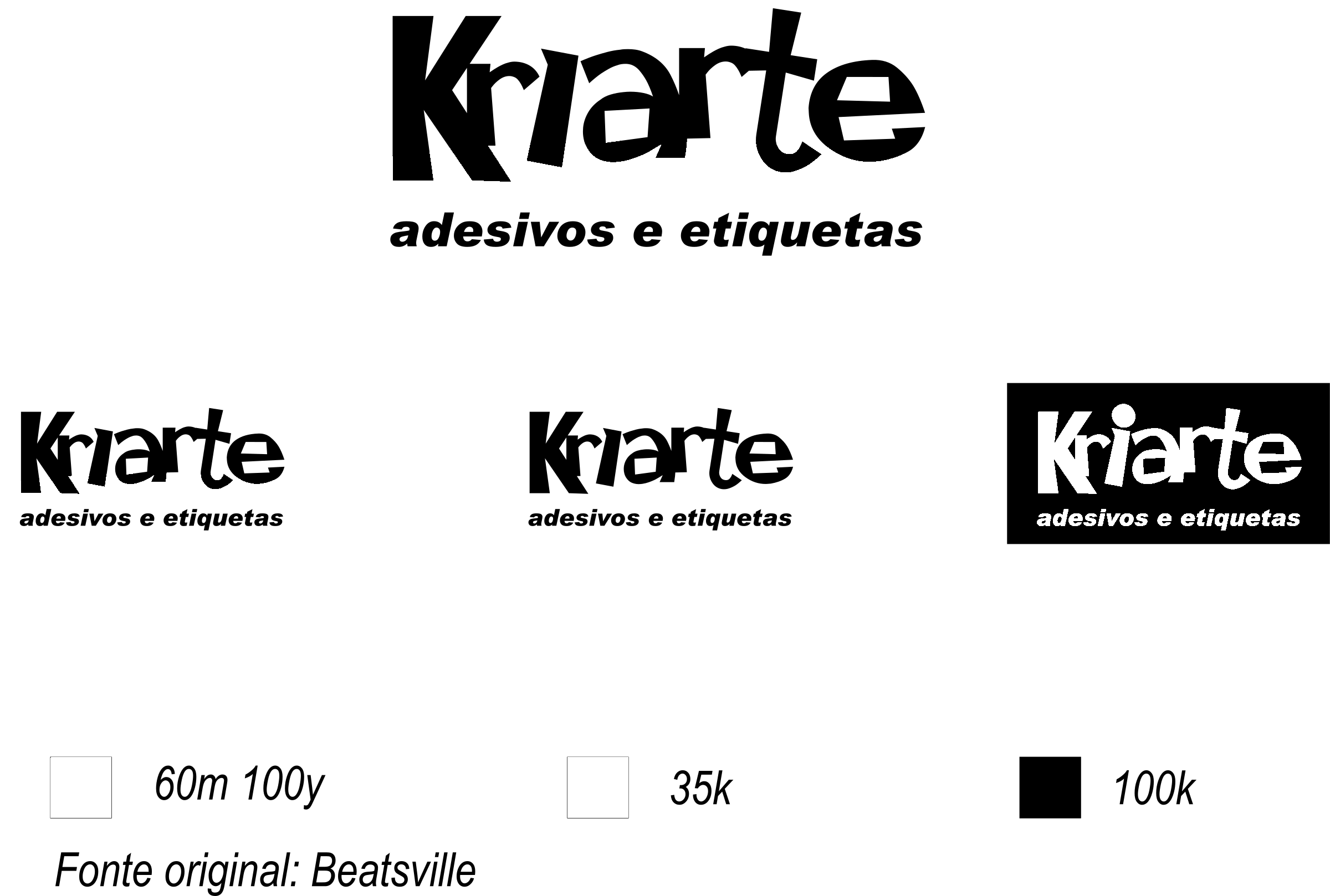 Kriarte Logo black and white