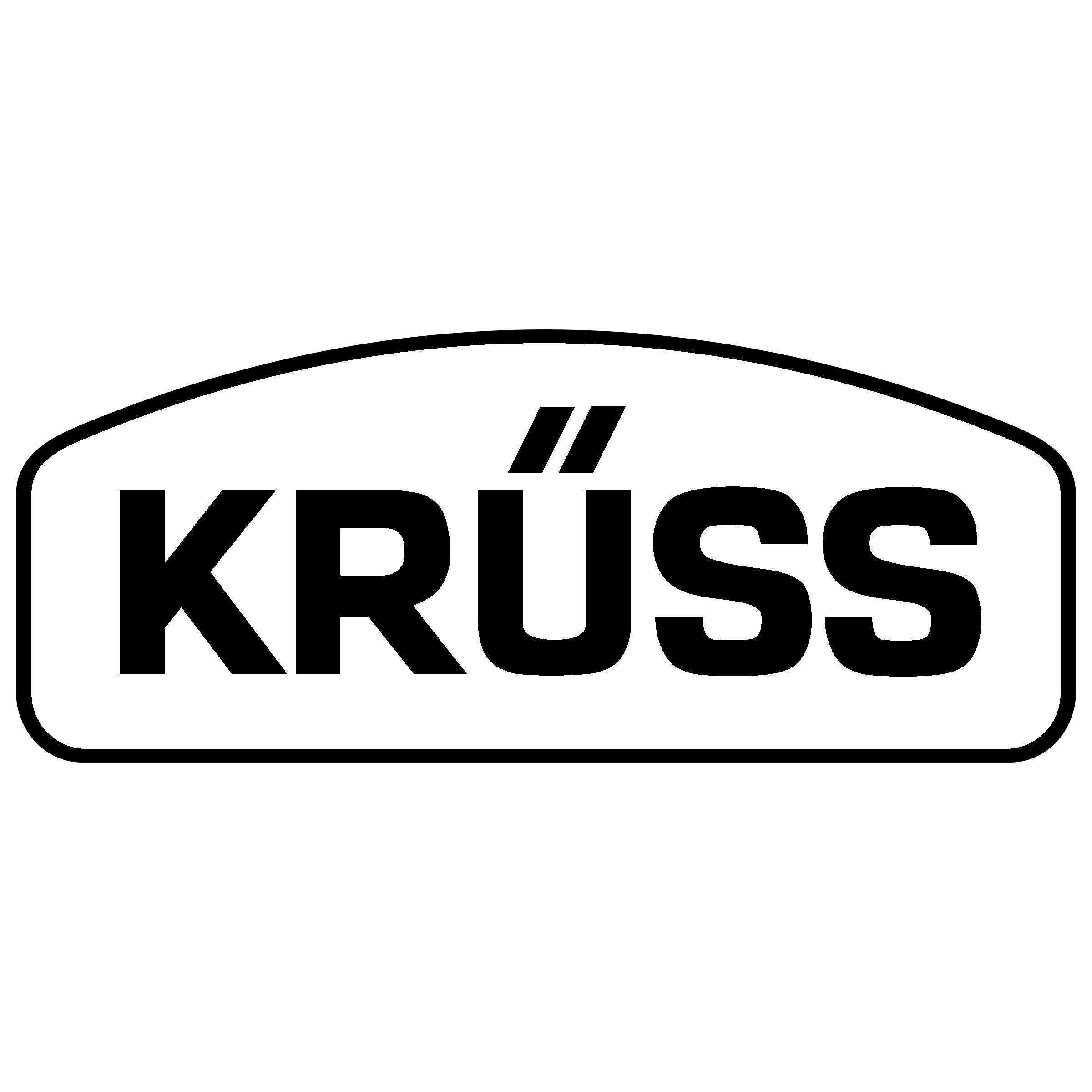 Kruss Logo black and white