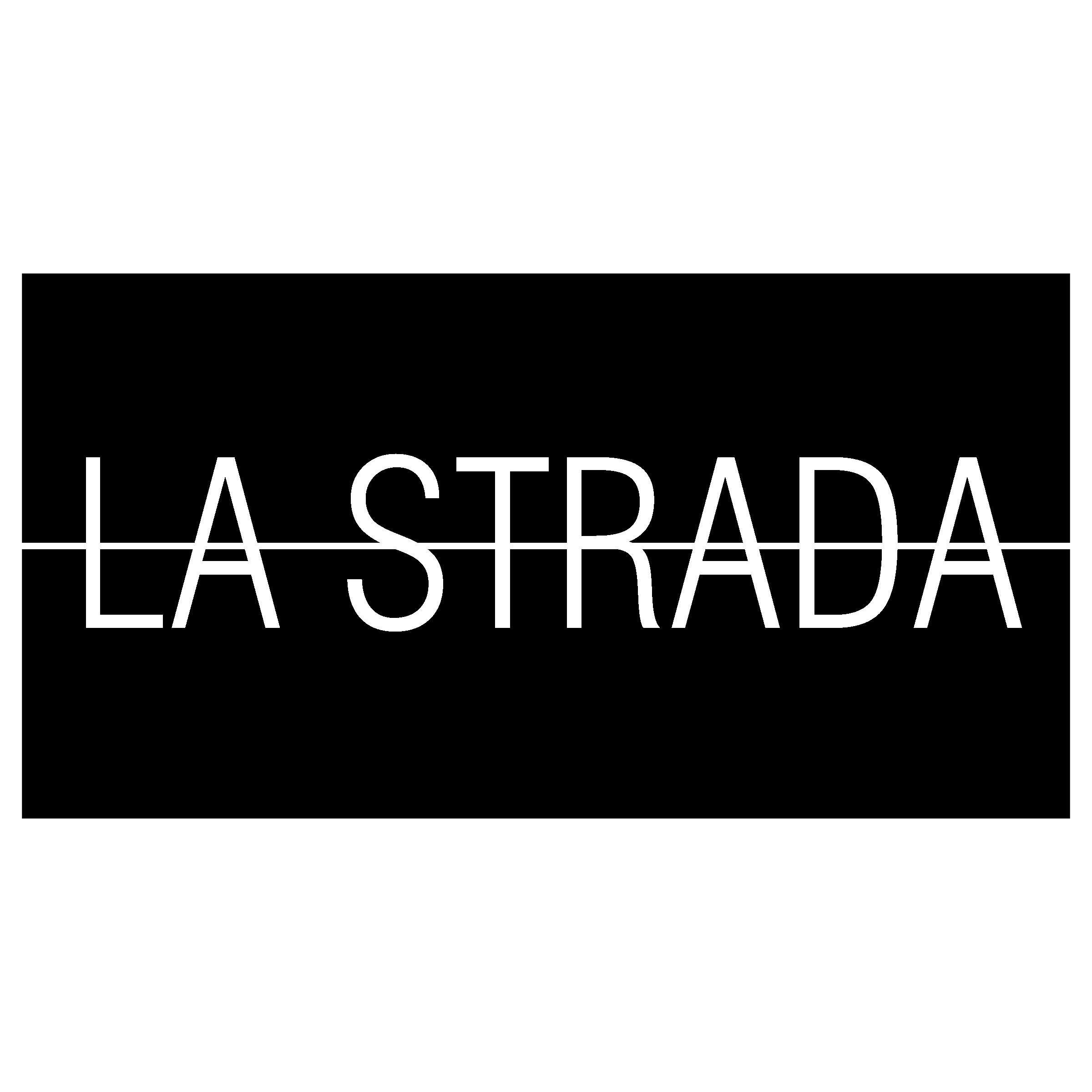 La Strada Logo black and white