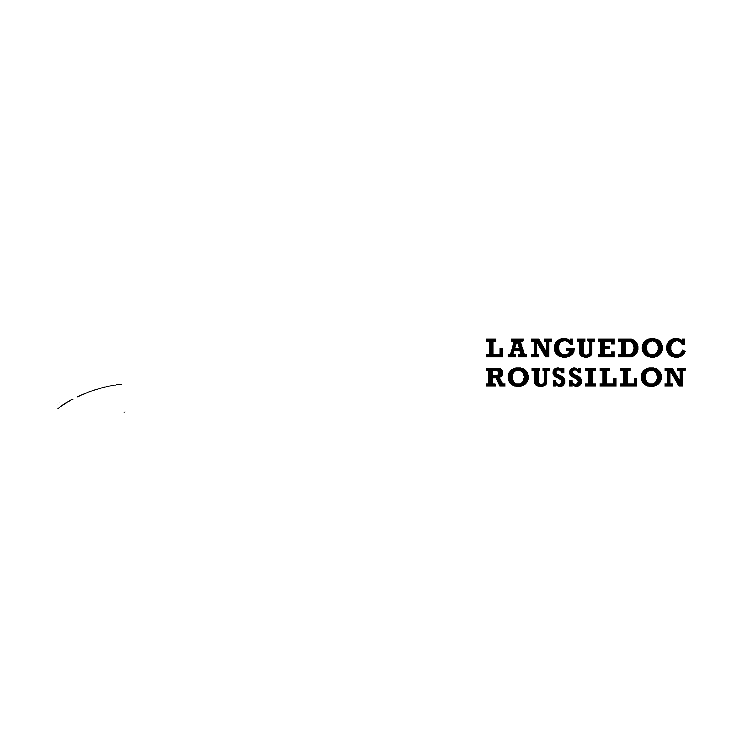 Languedoc Roussillon Region Logo black and white