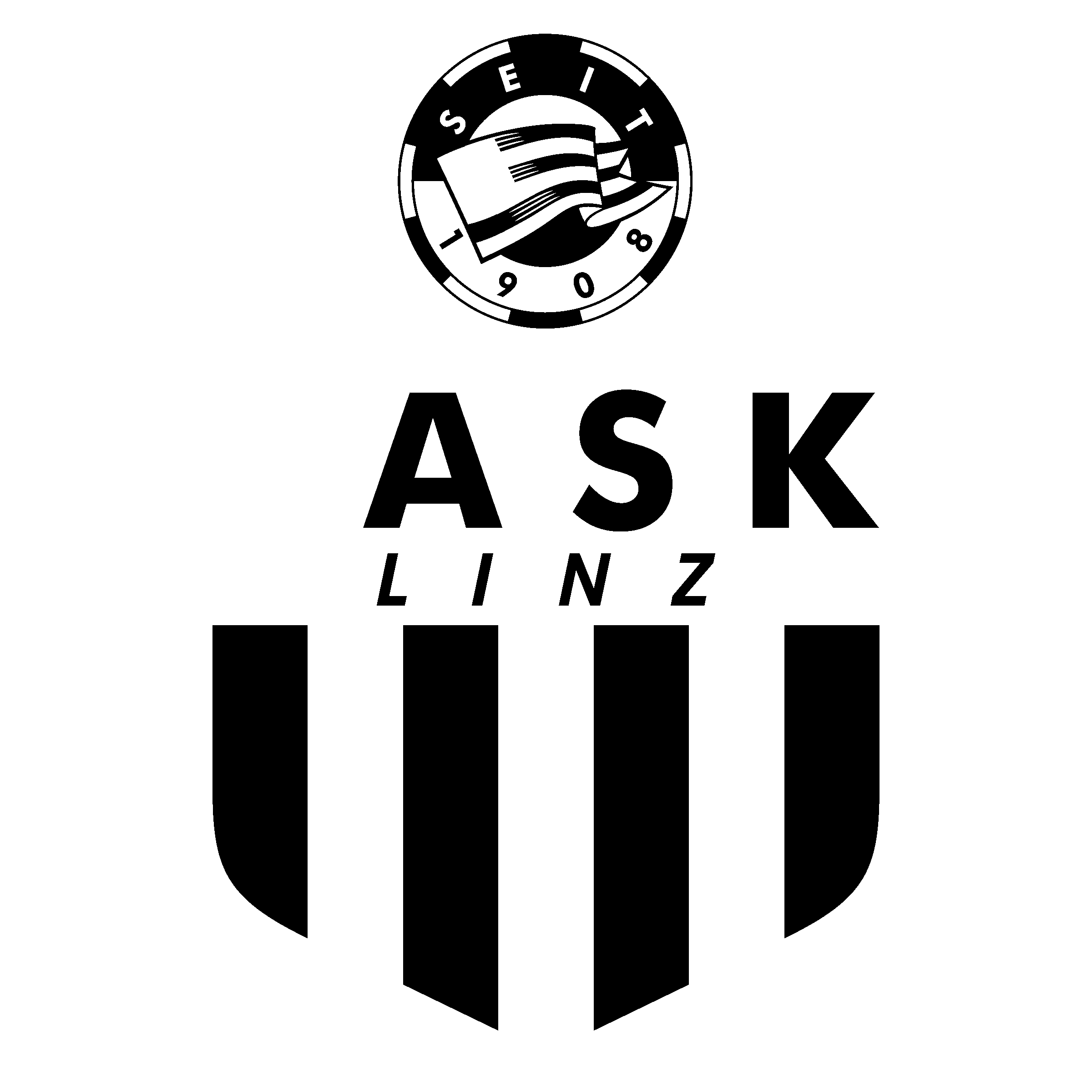 Lask Linz Logo black and white