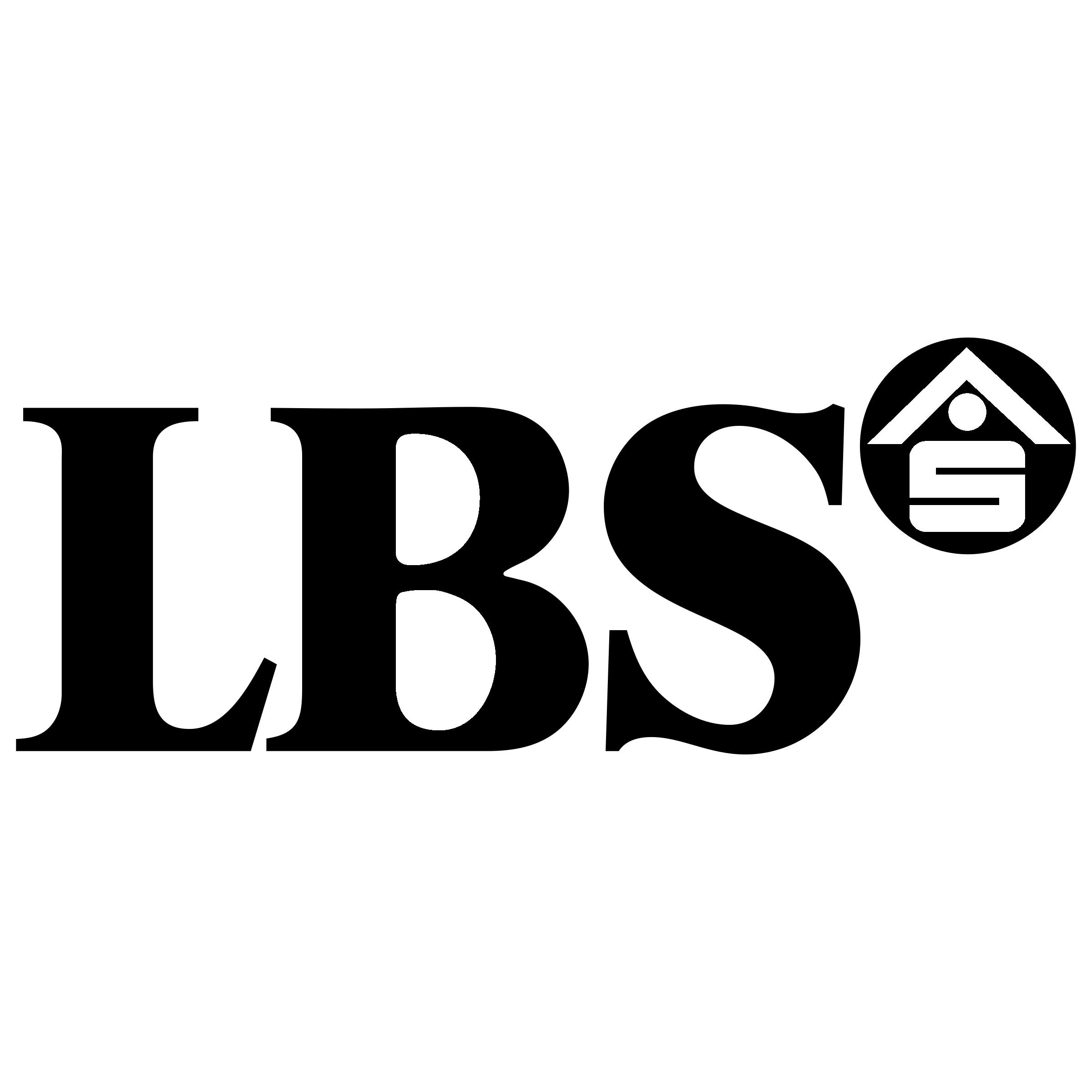 LBS Logo black and white