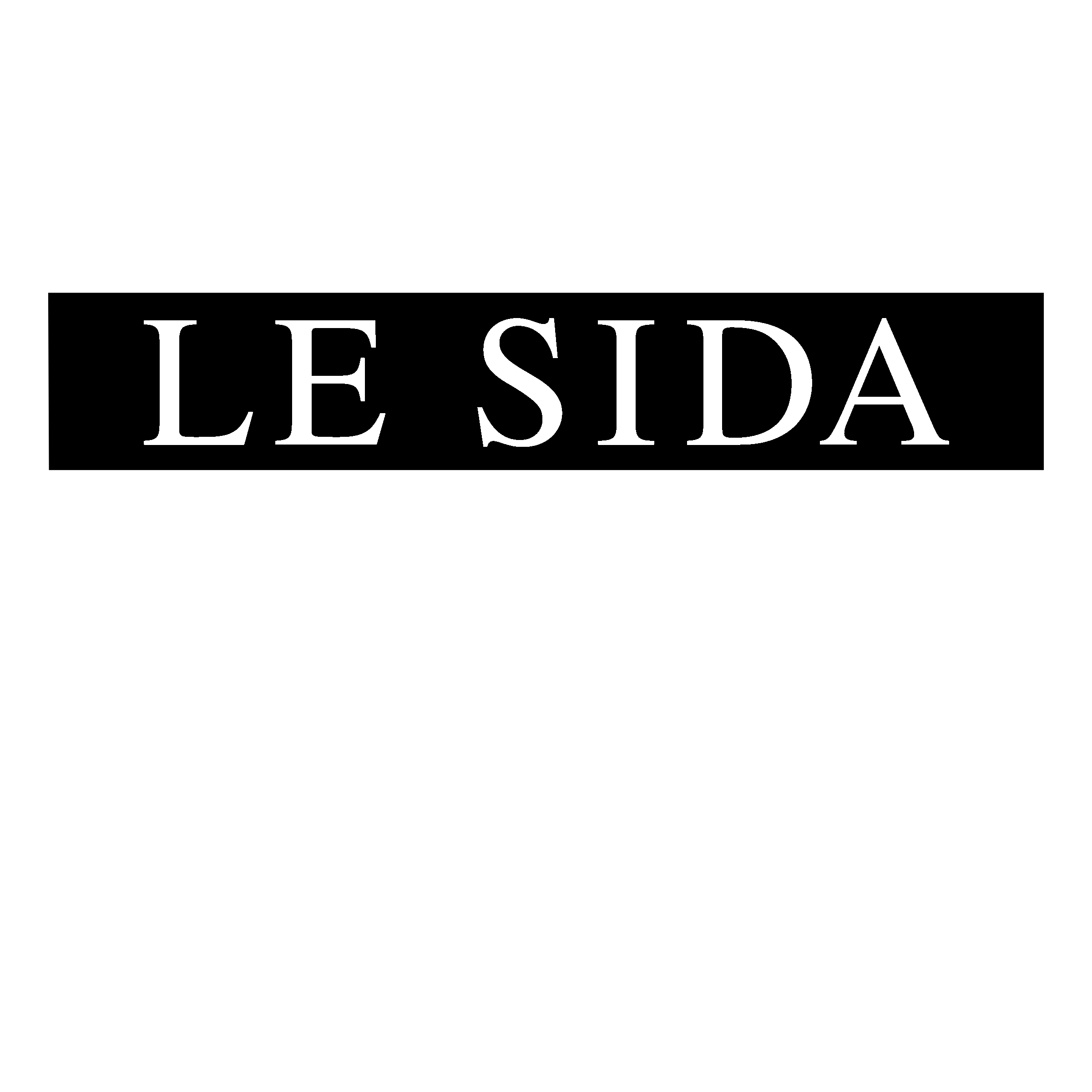 Le Sida & L'Enfant Logo black and white