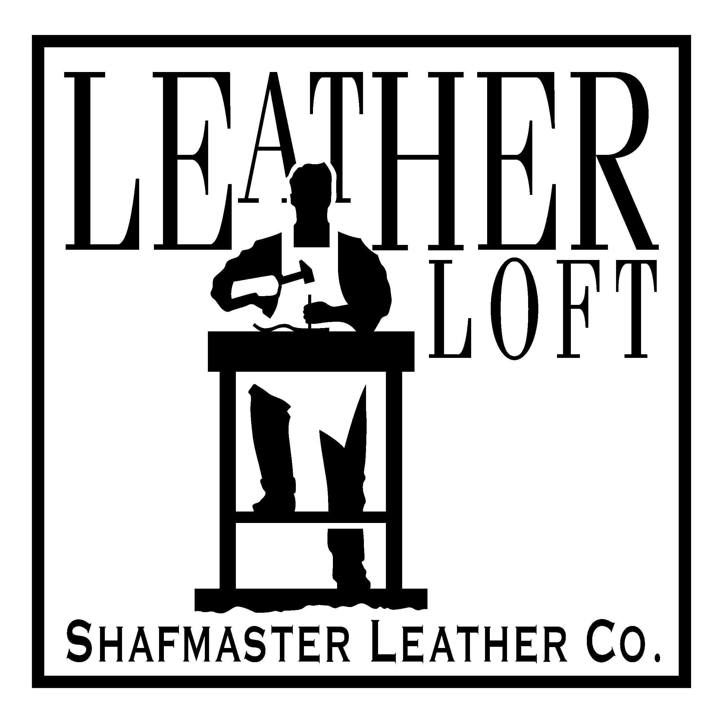 Leather Loft Logo black and white